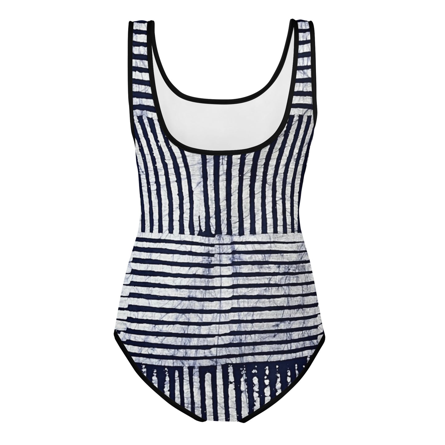 Stripey Adire Youth Swimsuit