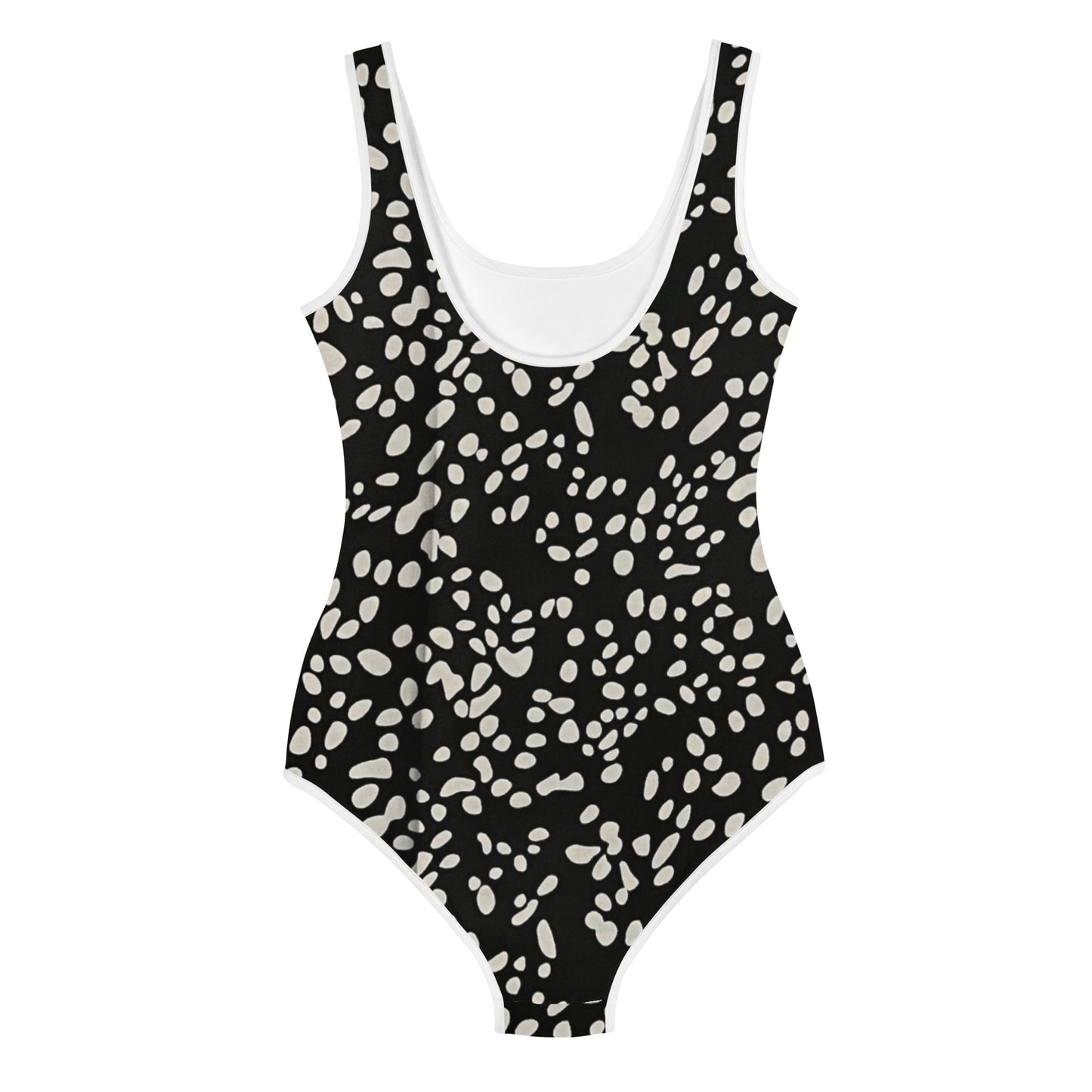 White Dots Adire Youth Swimsuit