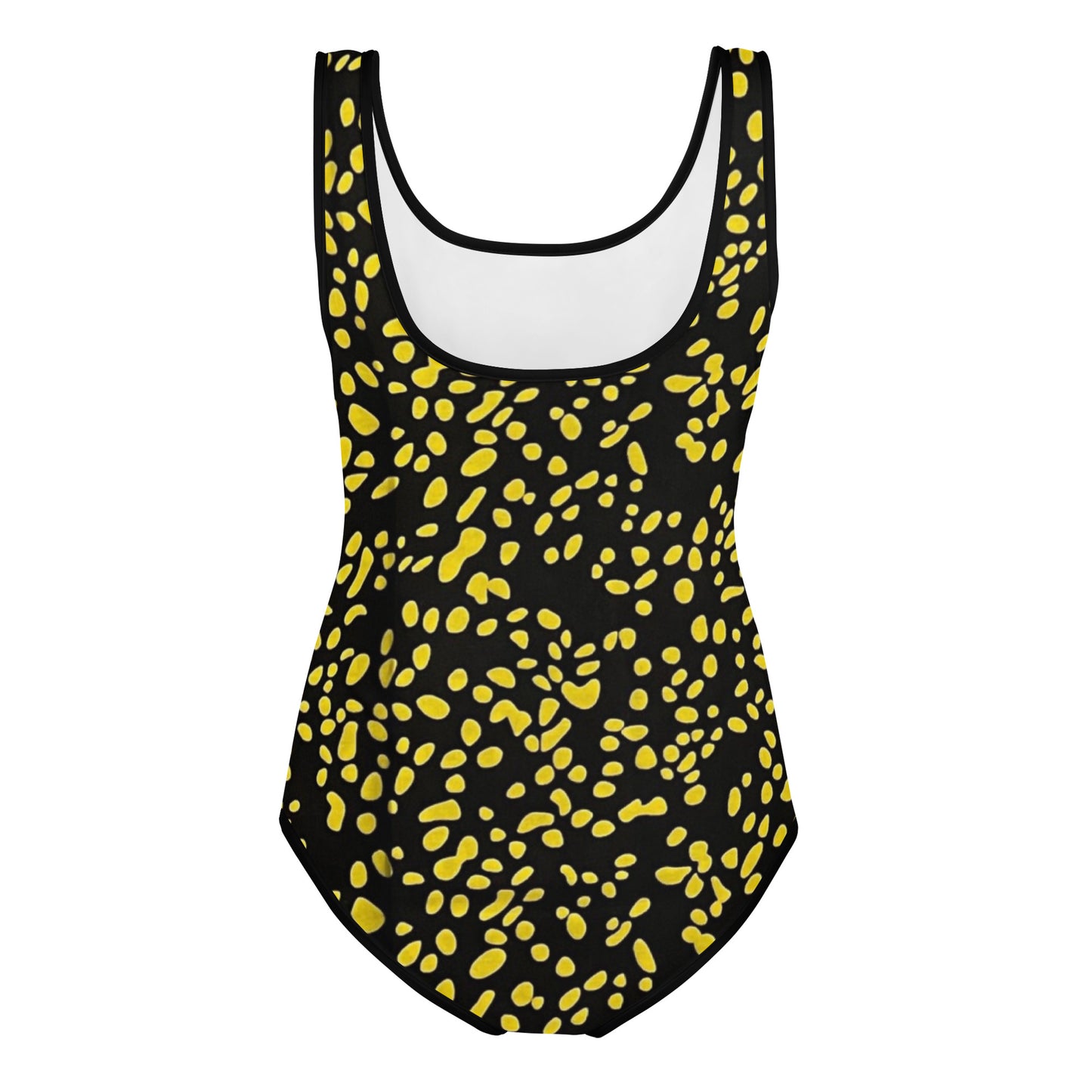 Yellow Dots Adire Youth Swimsuit