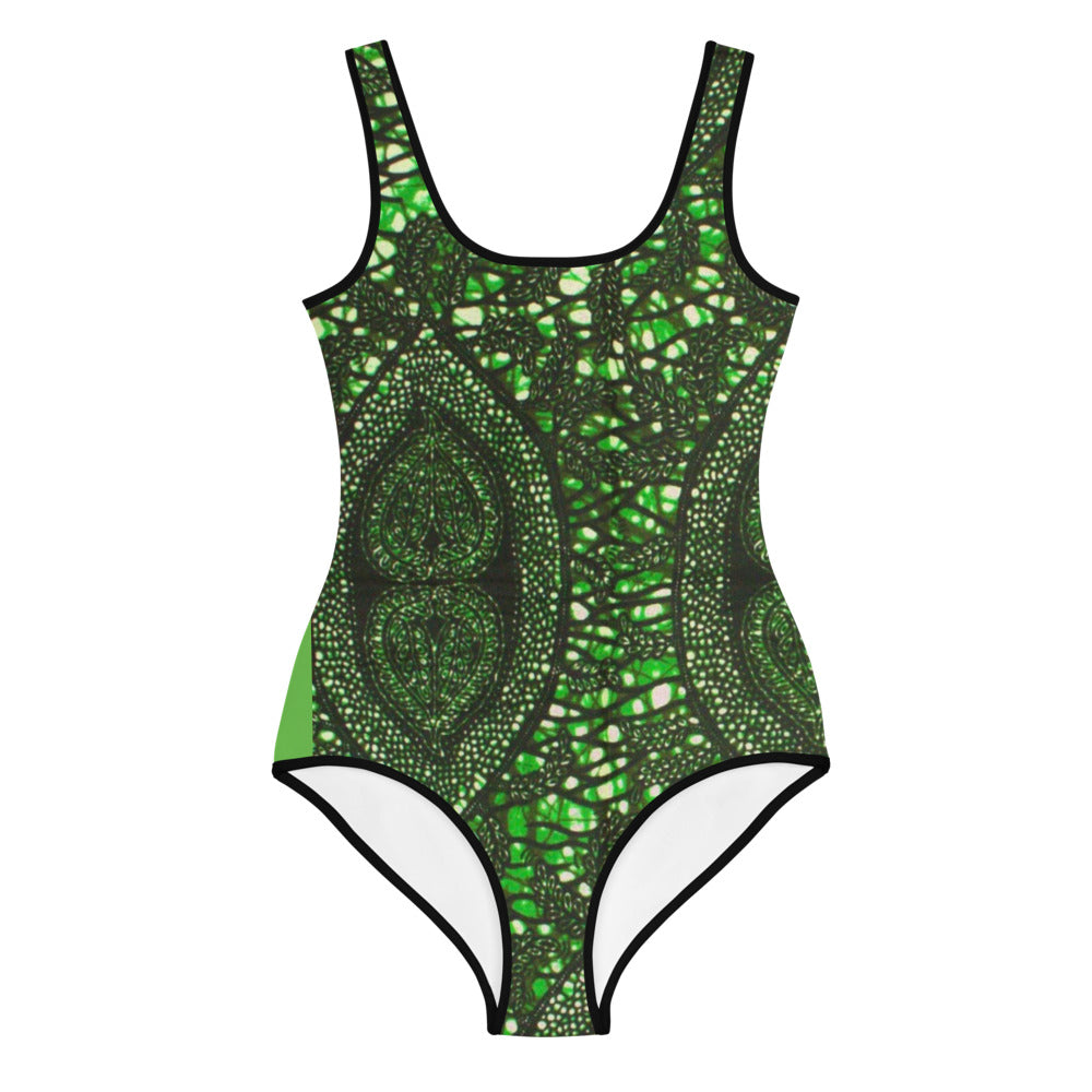 Green Peas Ankara Youth Swimsuit