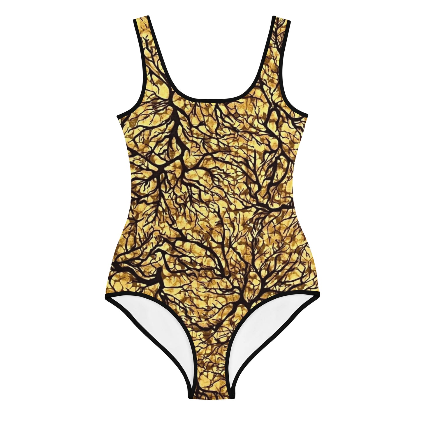 Trees Adire Youth Swimsuit