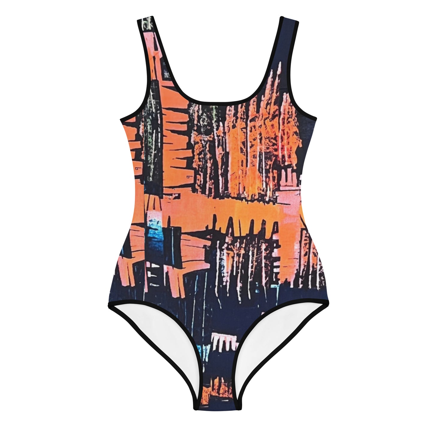 Colourful Adire Youth Swimsuit