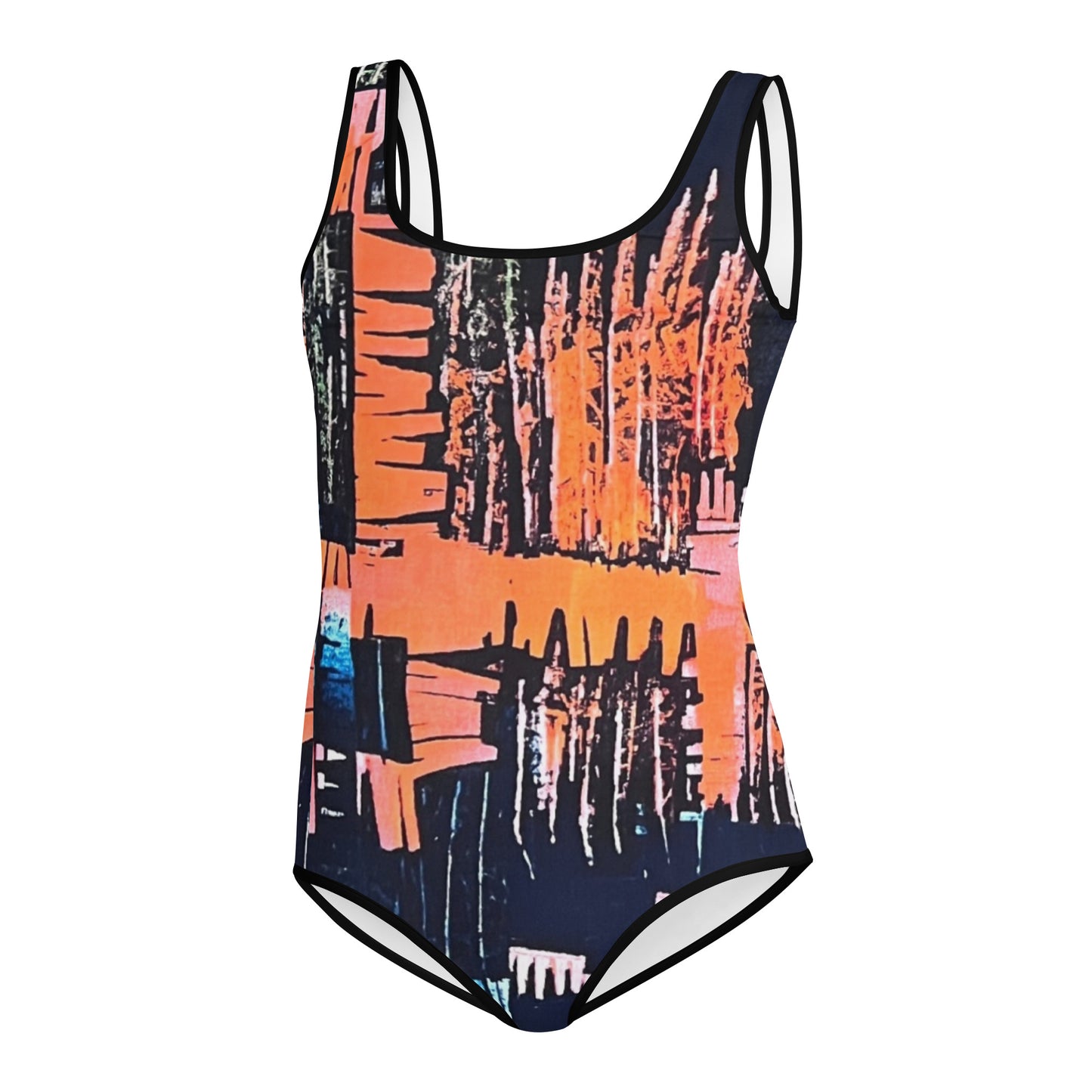 Colourful Adire Youth Swimsuit