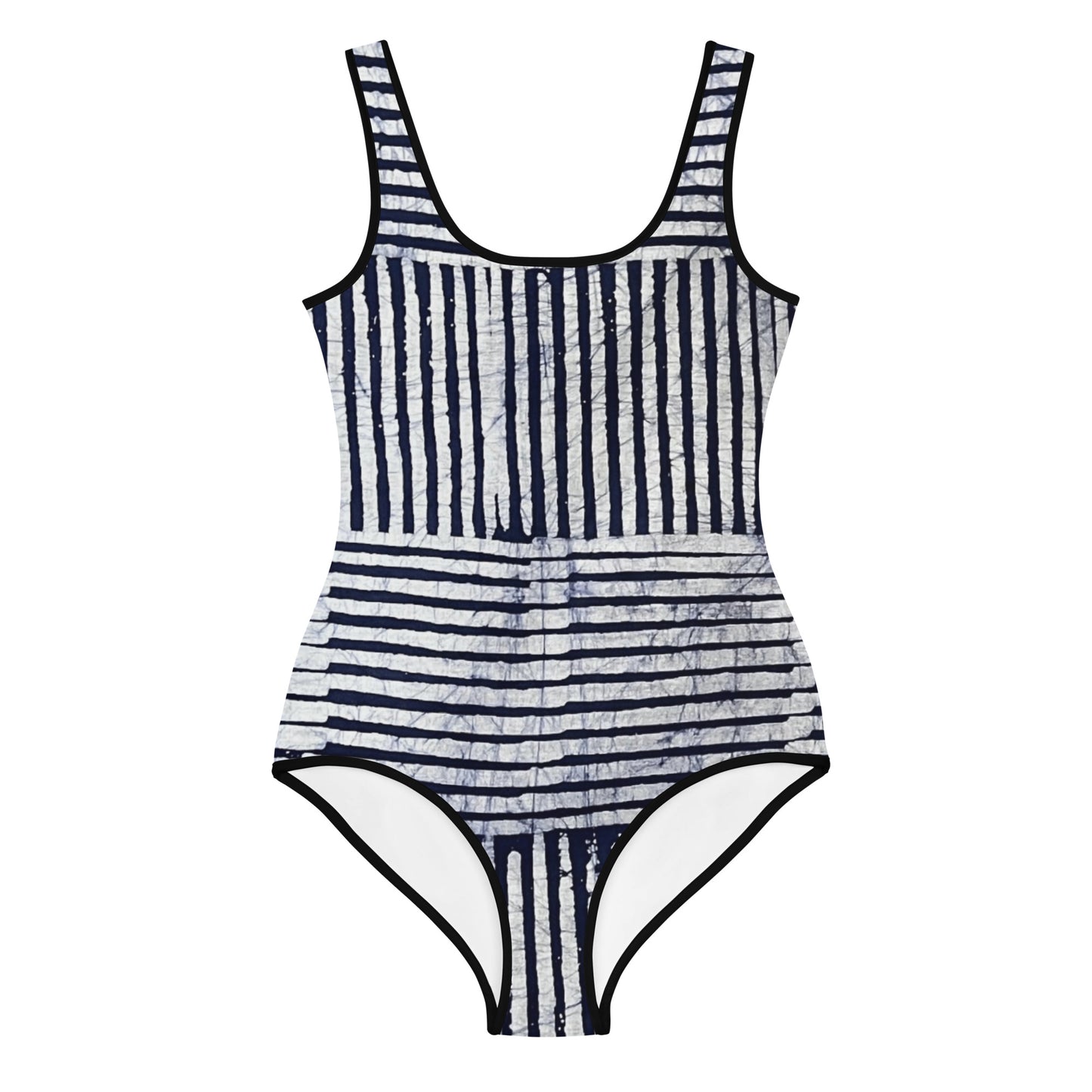 Stripey Adire Youth Swimsuit