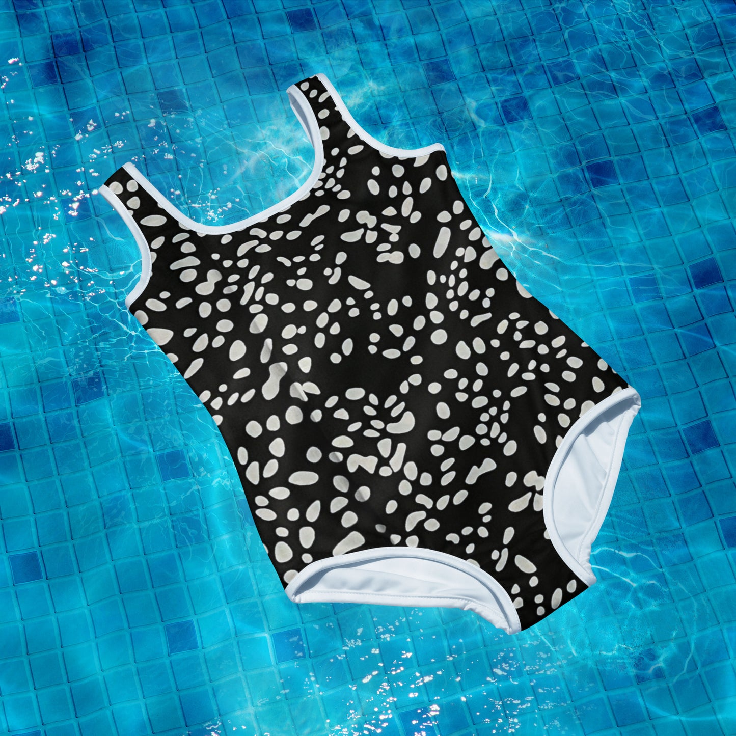 White Dots Adire Youth Swimsuit