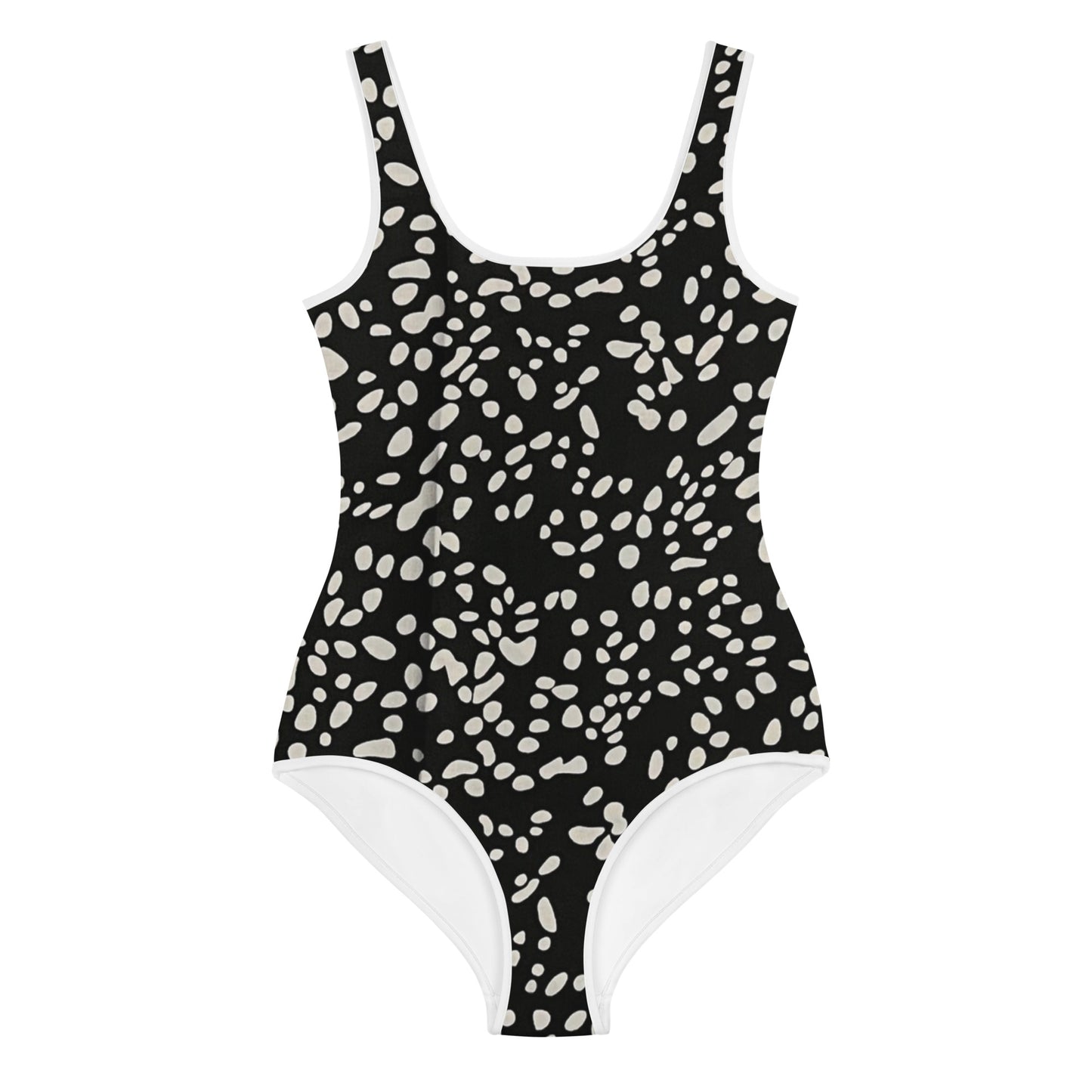 White Dots Adire Youth Swimsuit