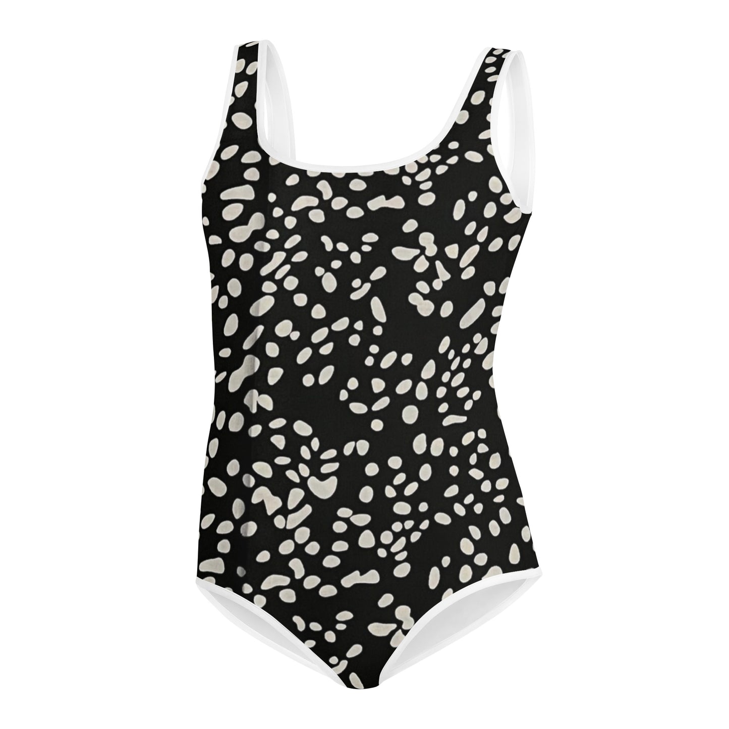 White Dots Adire Youth Swimsuit