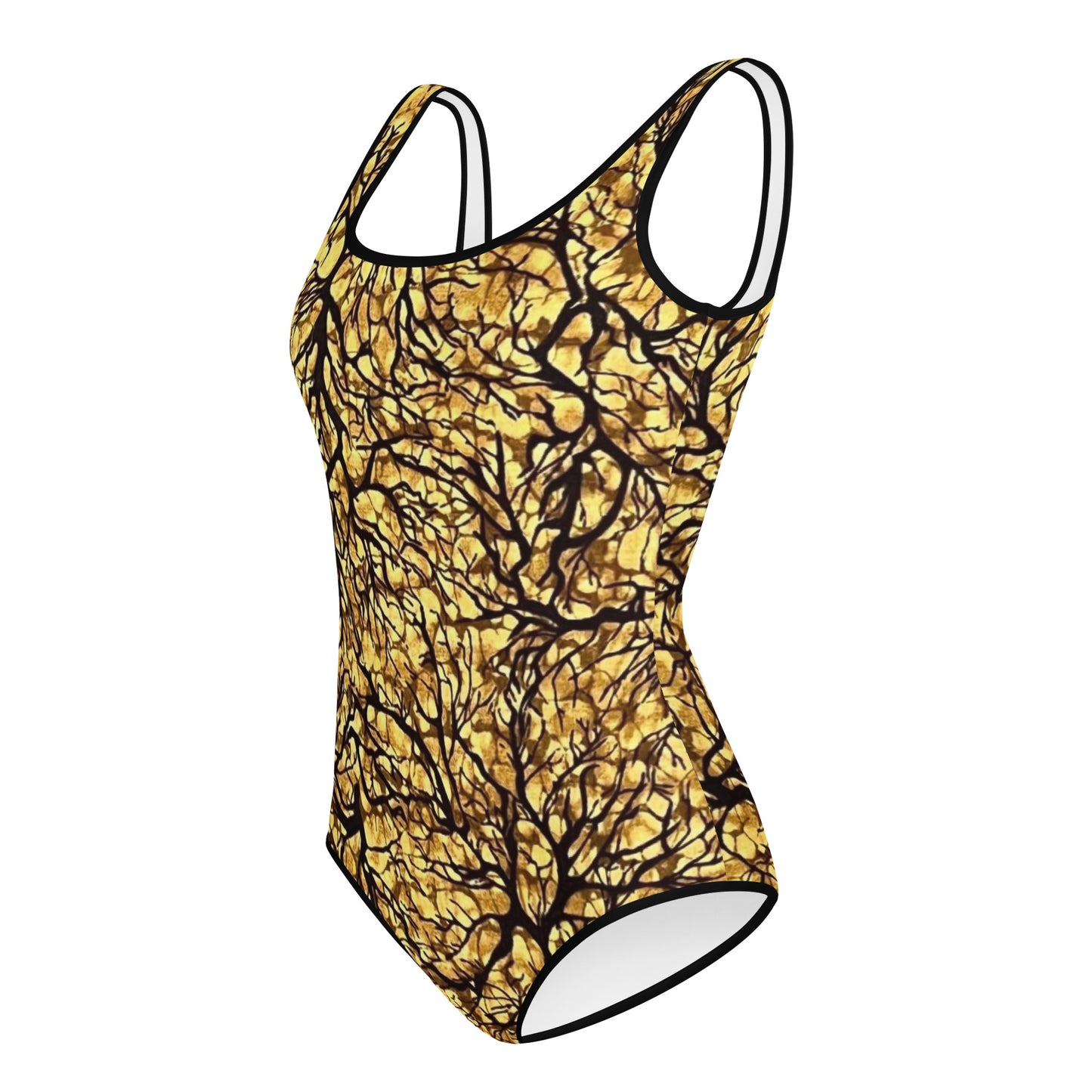 Trees Adire Youth Swimsuit