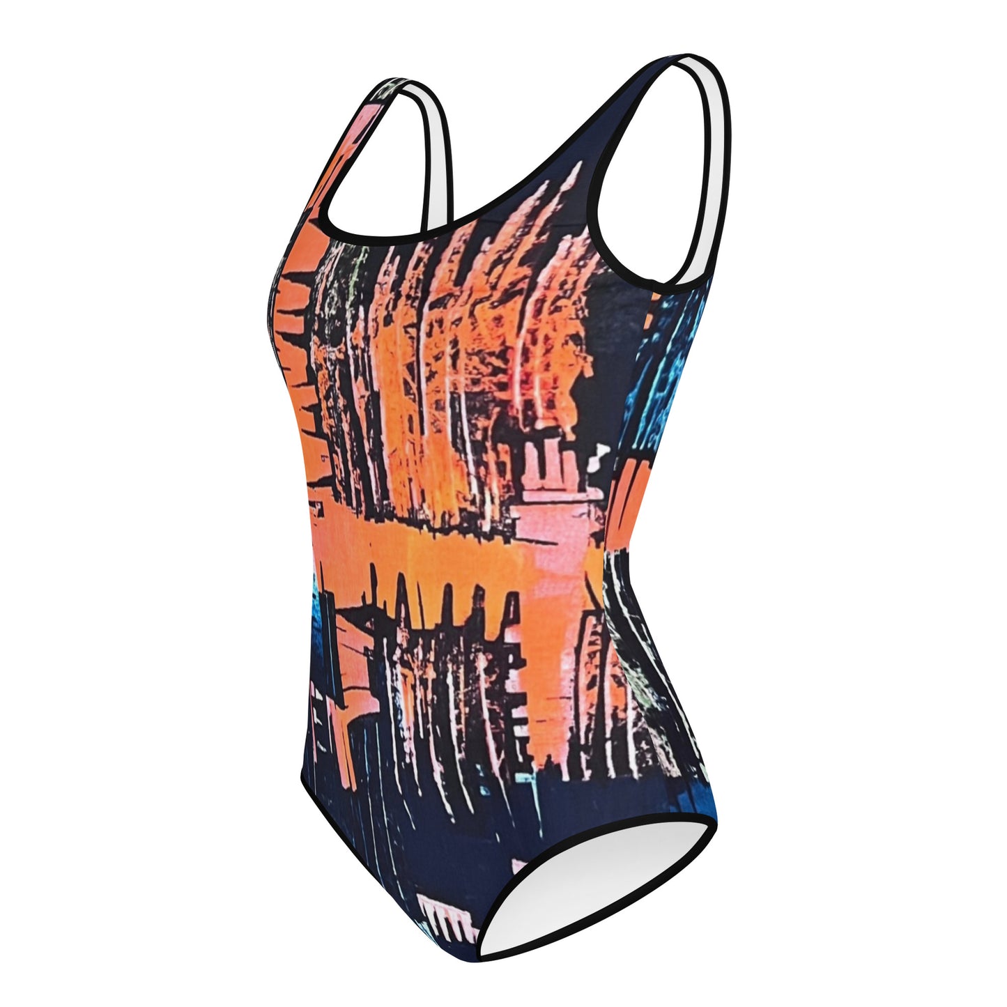 Colourful Adire Youth Swimsuit