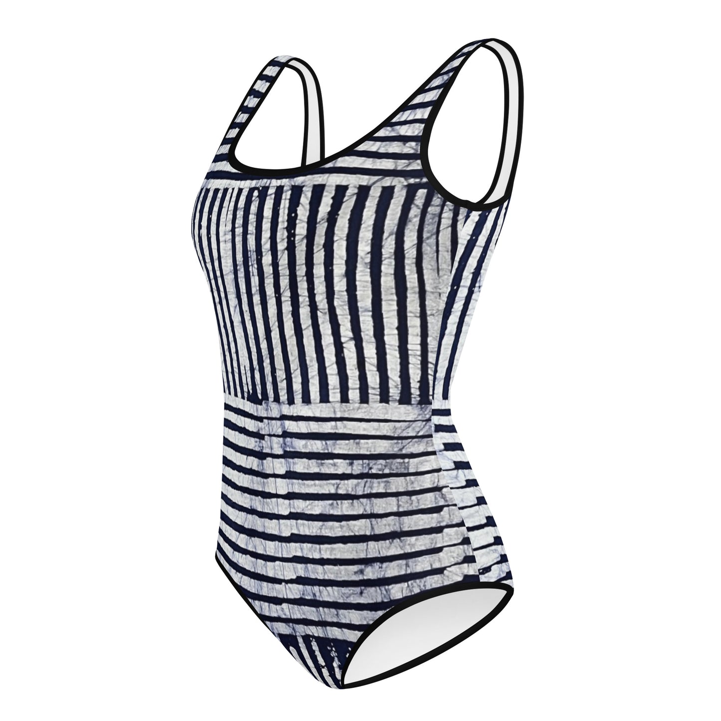 Stripey Adire Youth Swimsuit