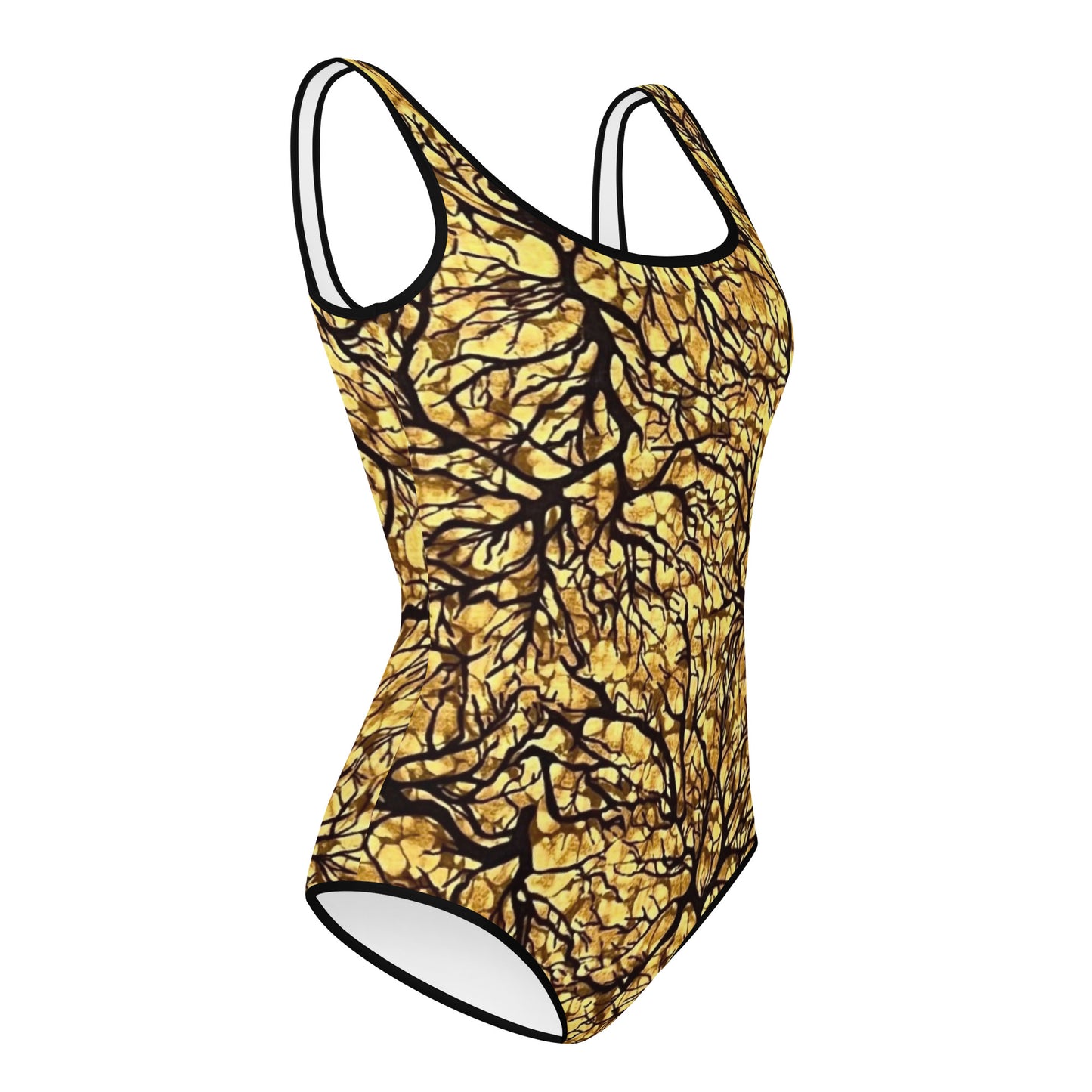 Trees Adire Youth Swimsuit