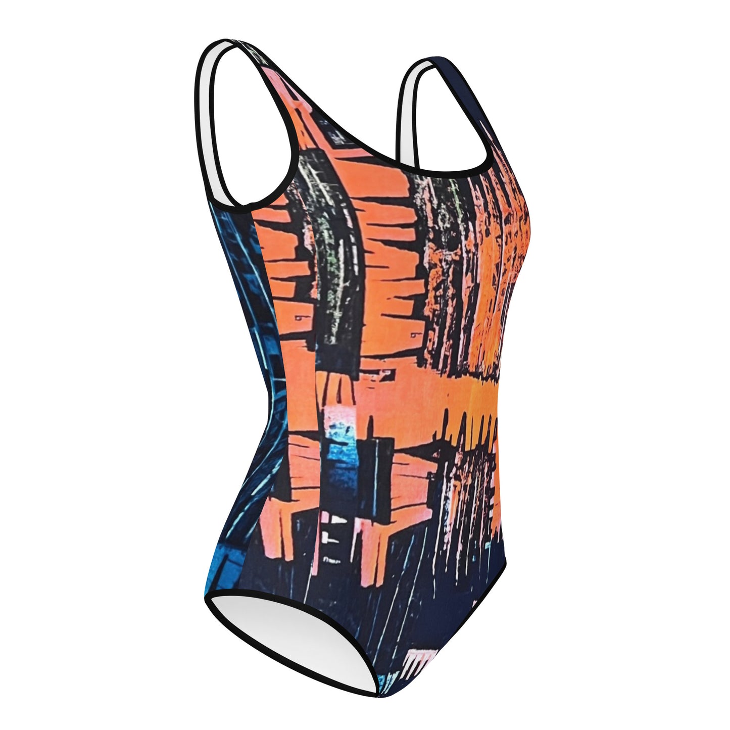 Colourful Adire Youth Swimsuit