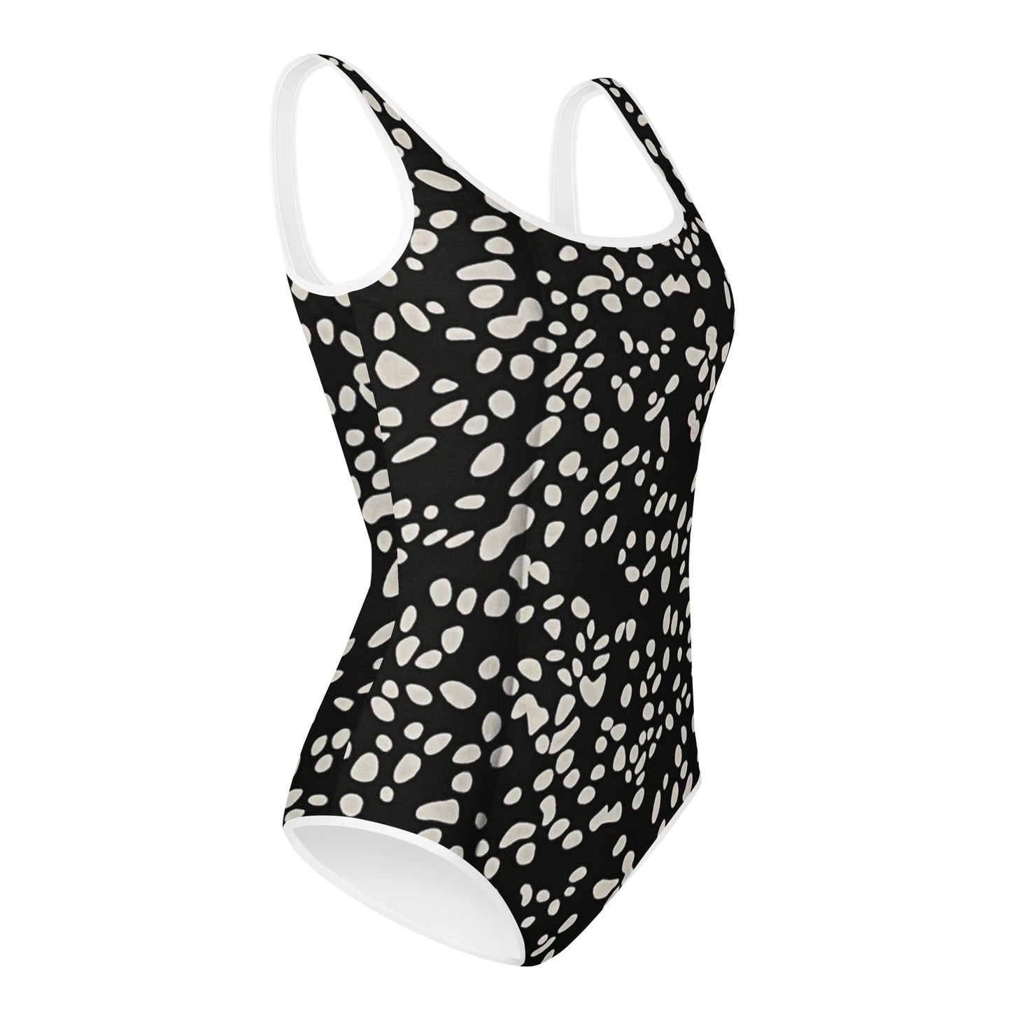 White Dots Adire Youth Swimsuit