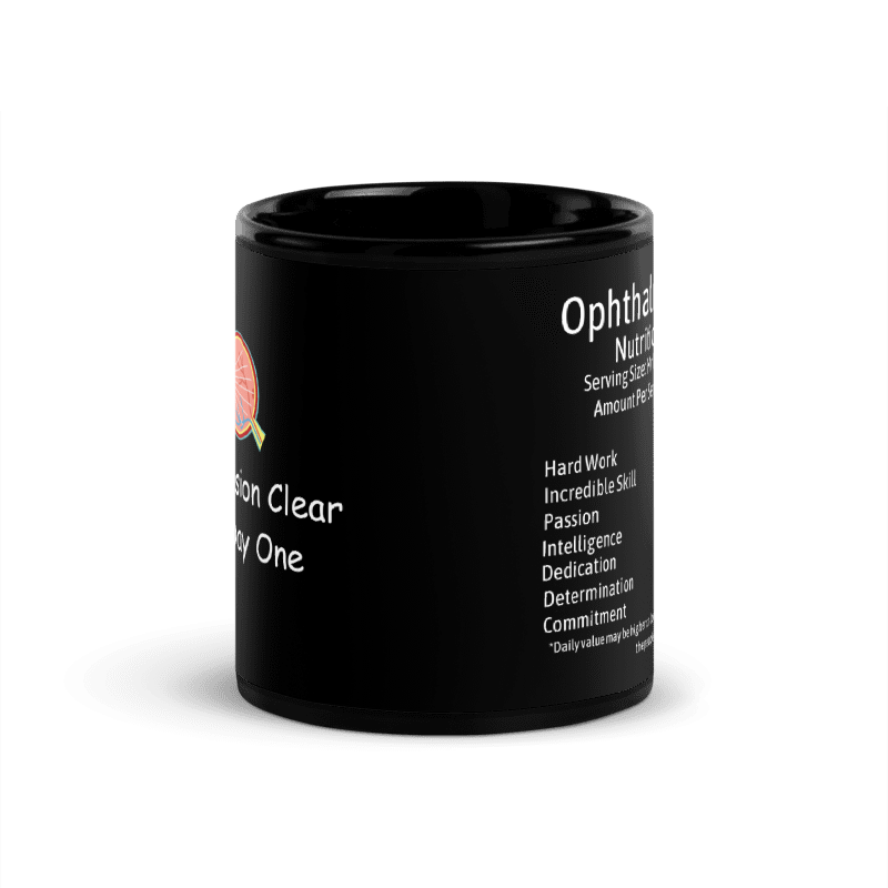 Personalised Ophthalmologist Black Glossy Mug