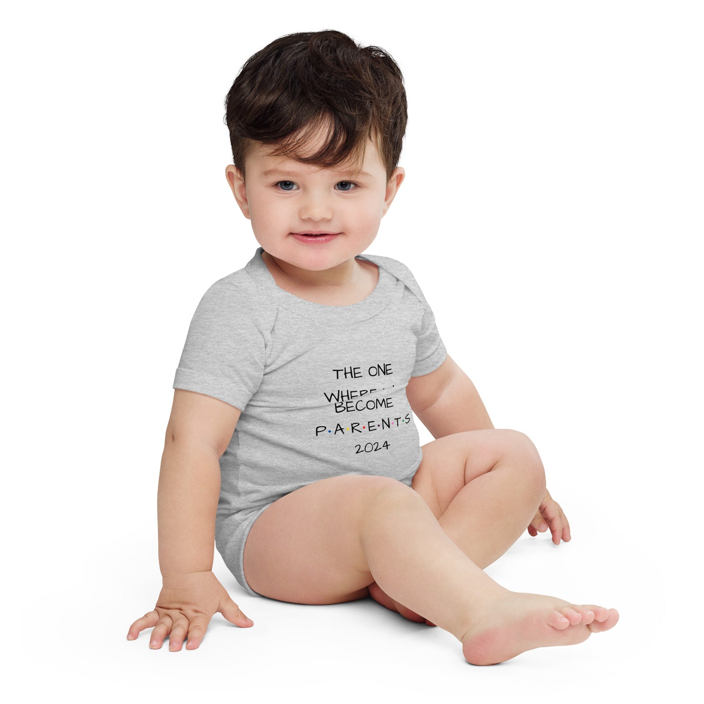 The One Where We Become Parents 2024 Baby Short Sleeve One Piece