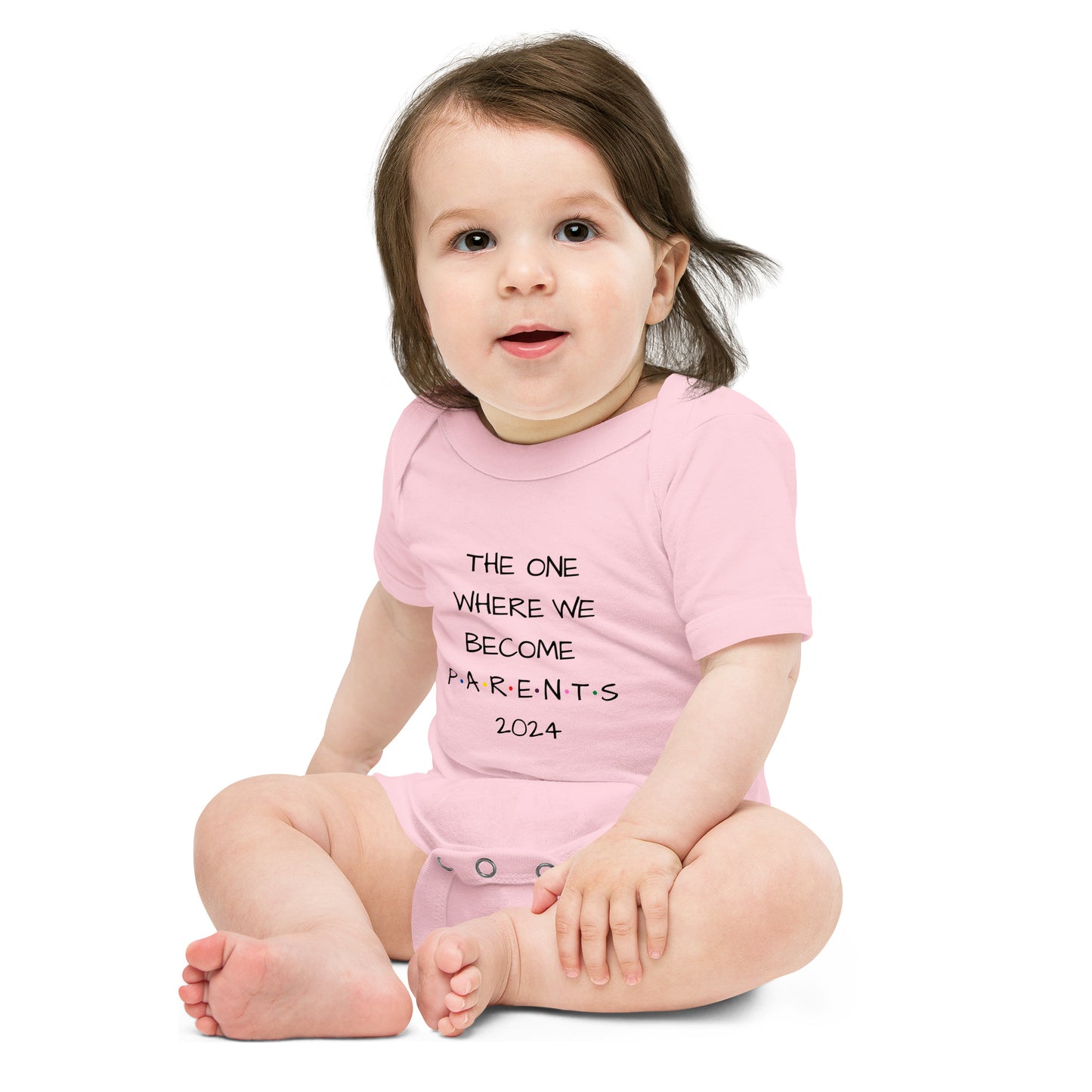 The One Where We Become Parents 2024 Baby Short Sleeve One Piece