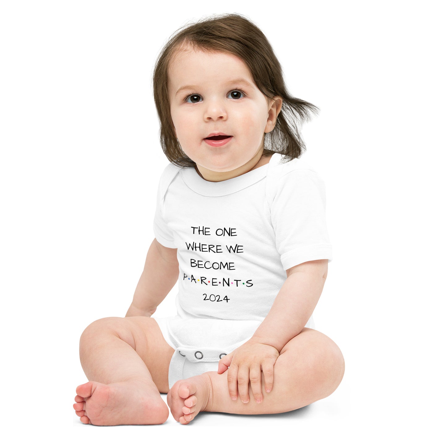 The One Where We Become Parents 2024 Baby Short Sleeve One Piece