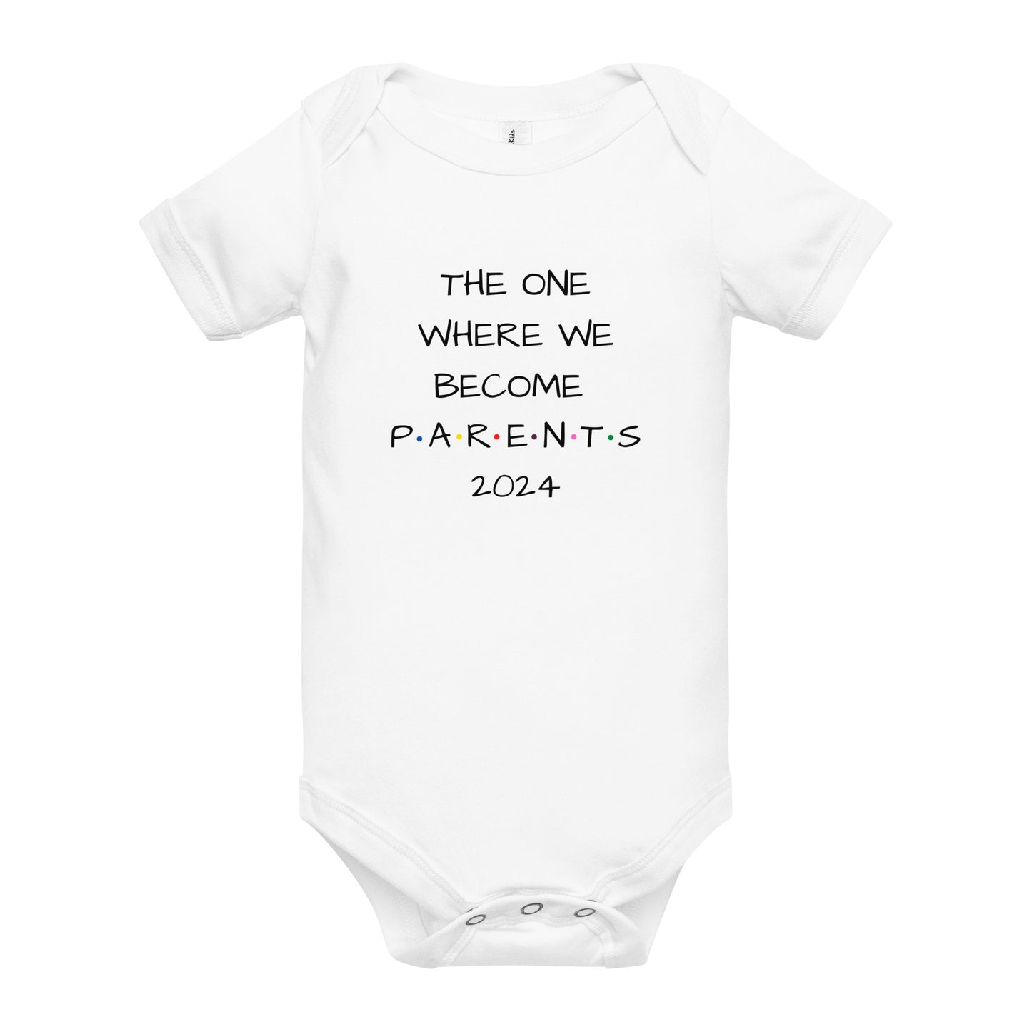 The One Where We Become Parents 2024 Baby Short Sleeve One Piece