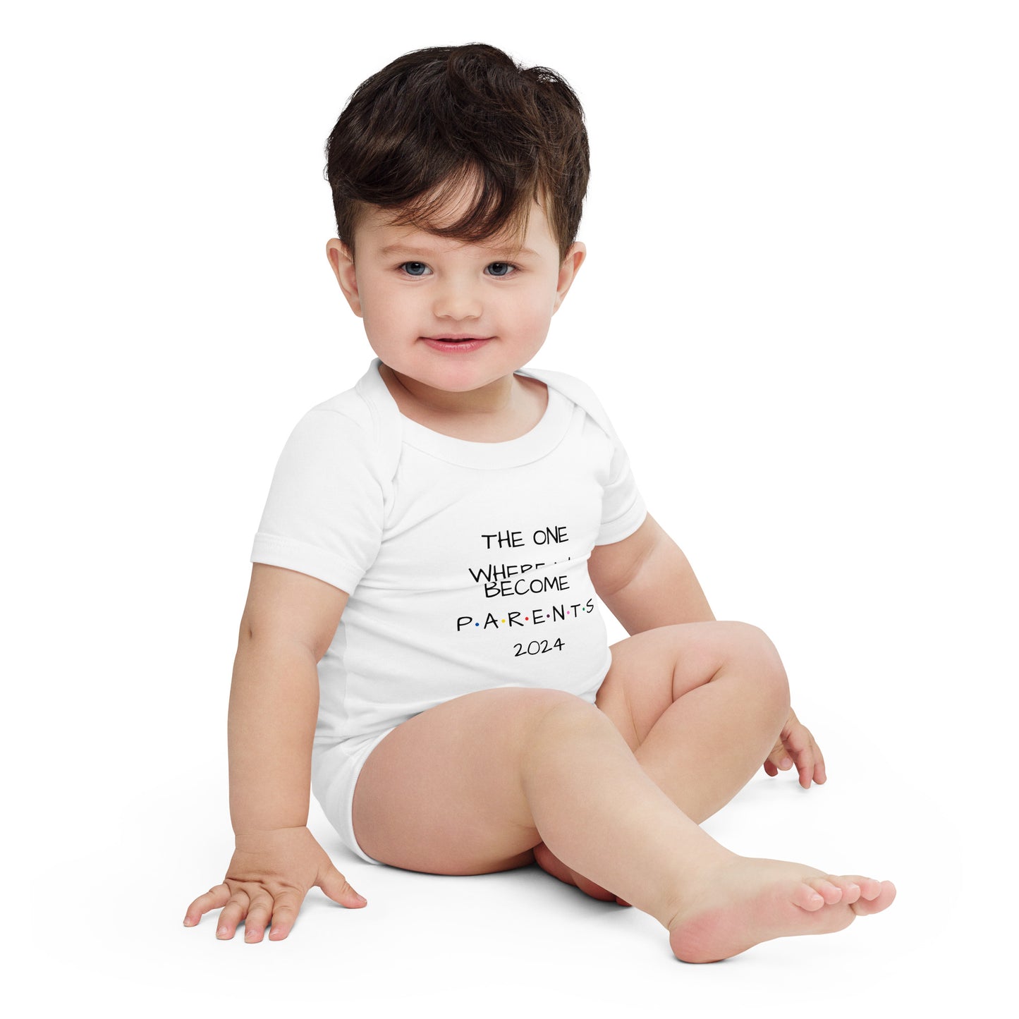 The One Where We Become Parents 2024 Baby Short Sleeve One Piece