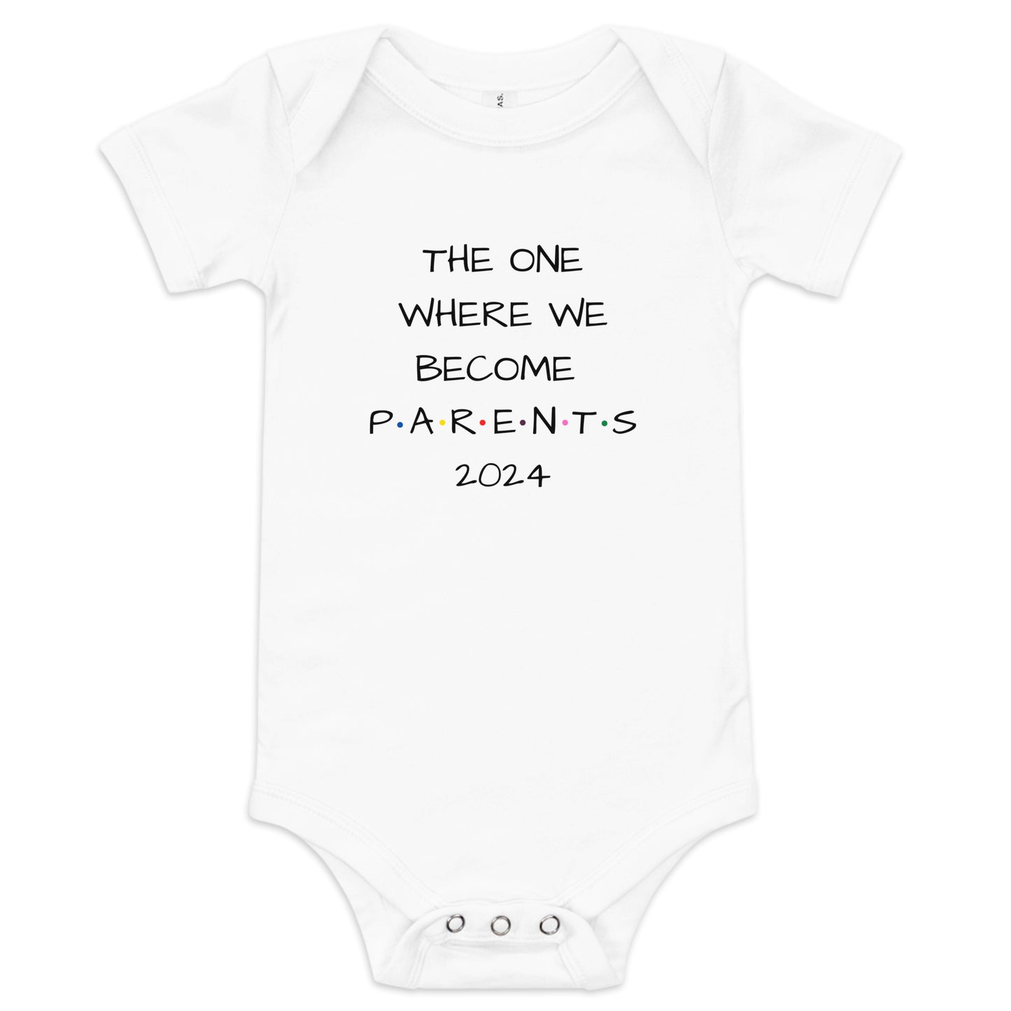 The One Where We Become Parents 2024 Baby Short Sleeve One Piece