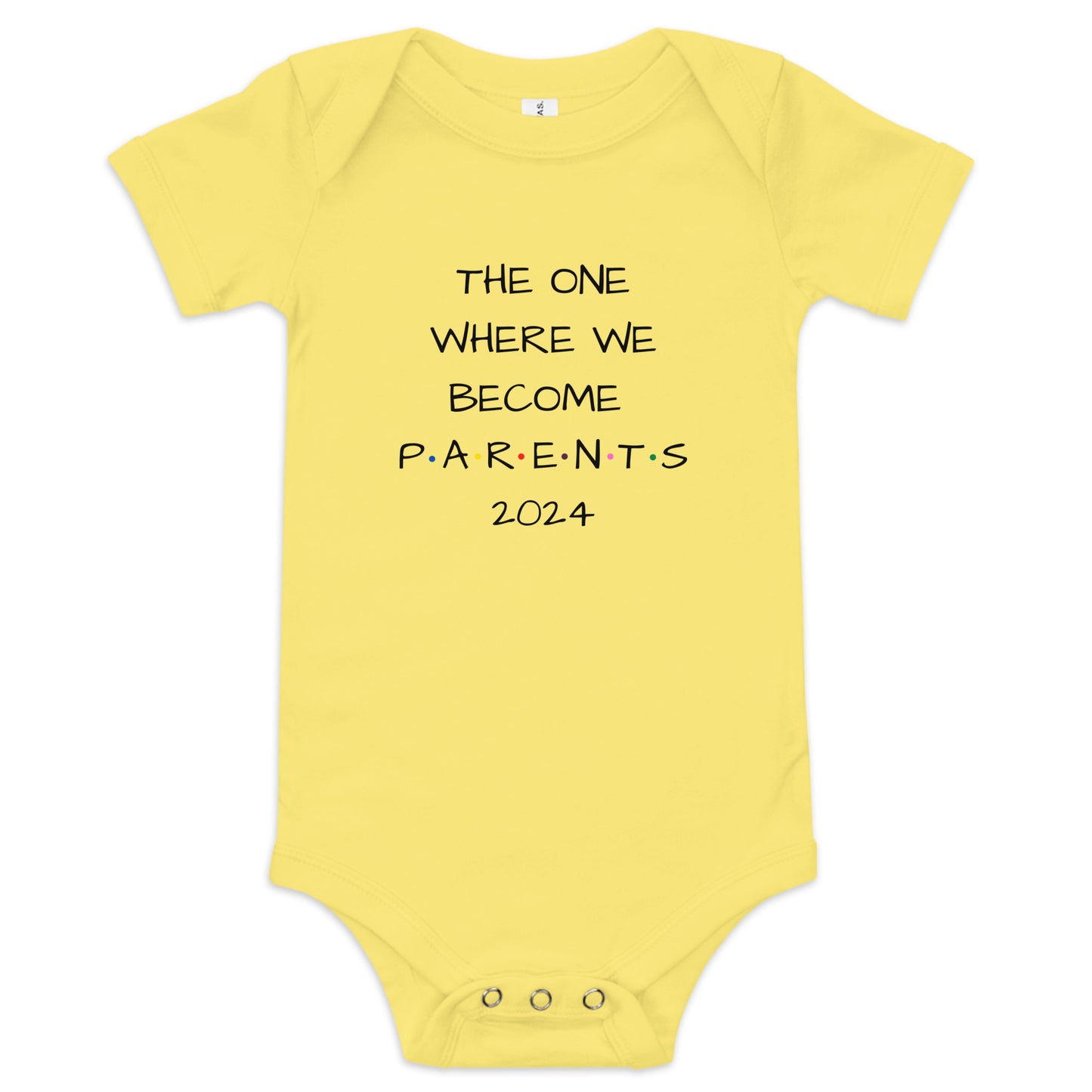 The One Where We Become Parents 2024 Baby Short Sleeve One Piece