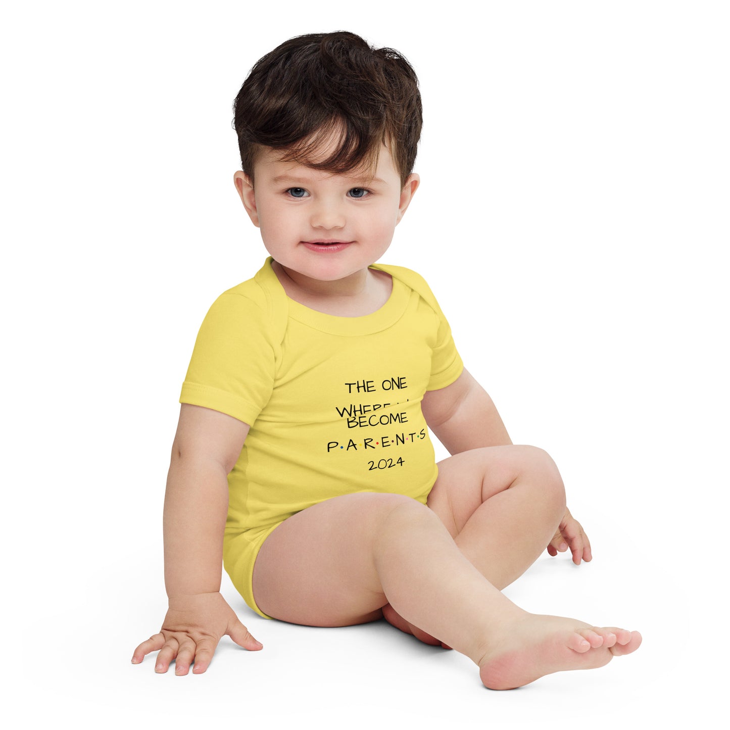 The One Where We Become Parents 2024 Baby Short Sleeve One Piece