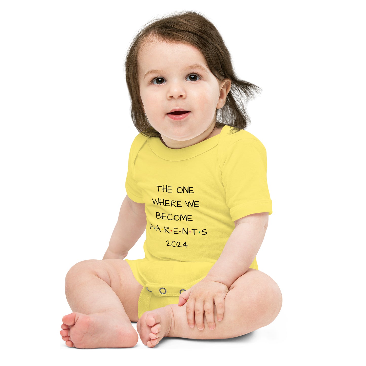 The One Where We Become Parents 2024 Baby Short Sleeve One Piece