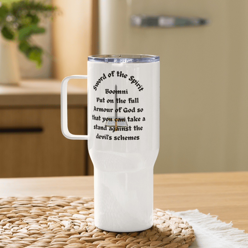 Ephesians 6v11-17 Travel Mug with a handle Personalised