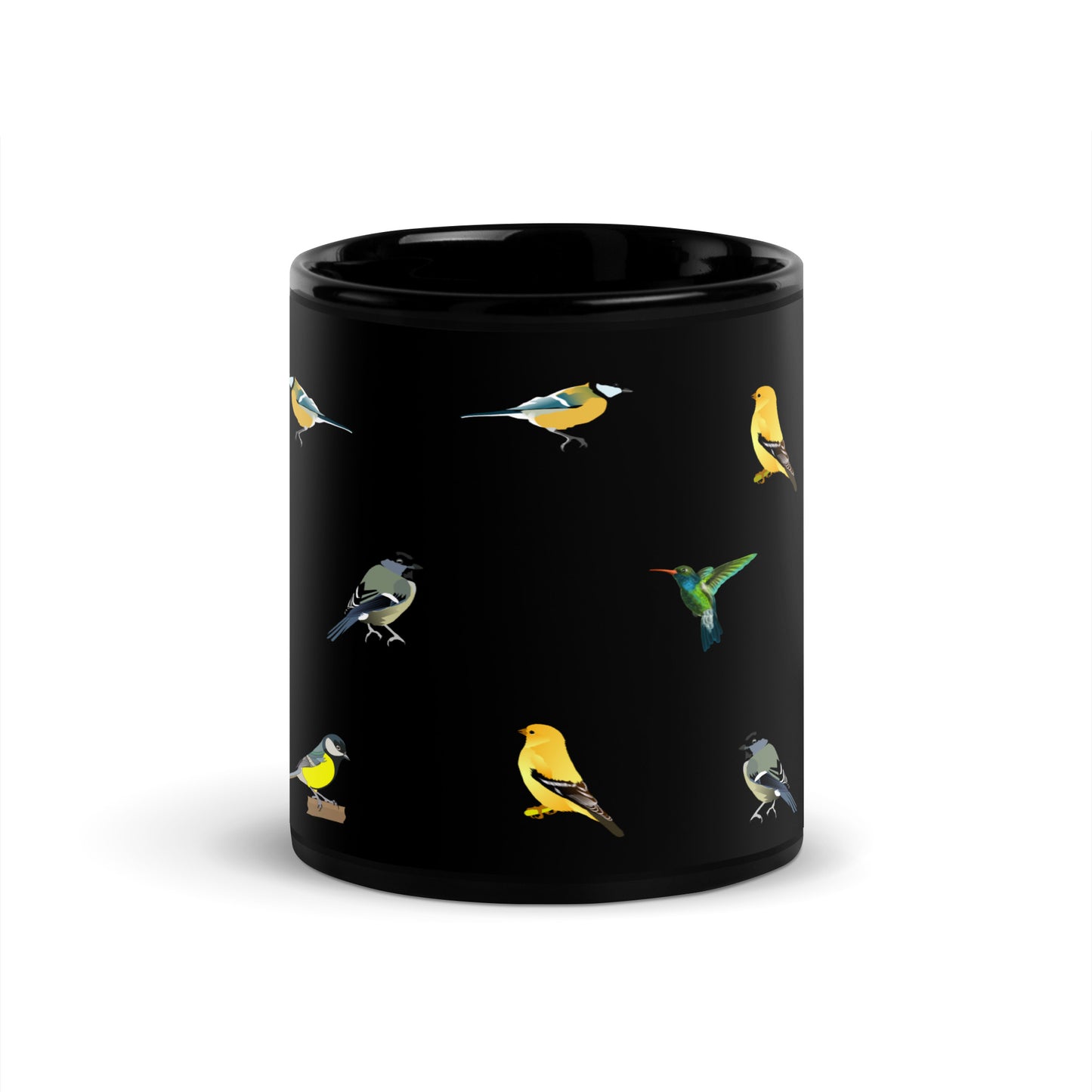 Bird Black Glossy Mug