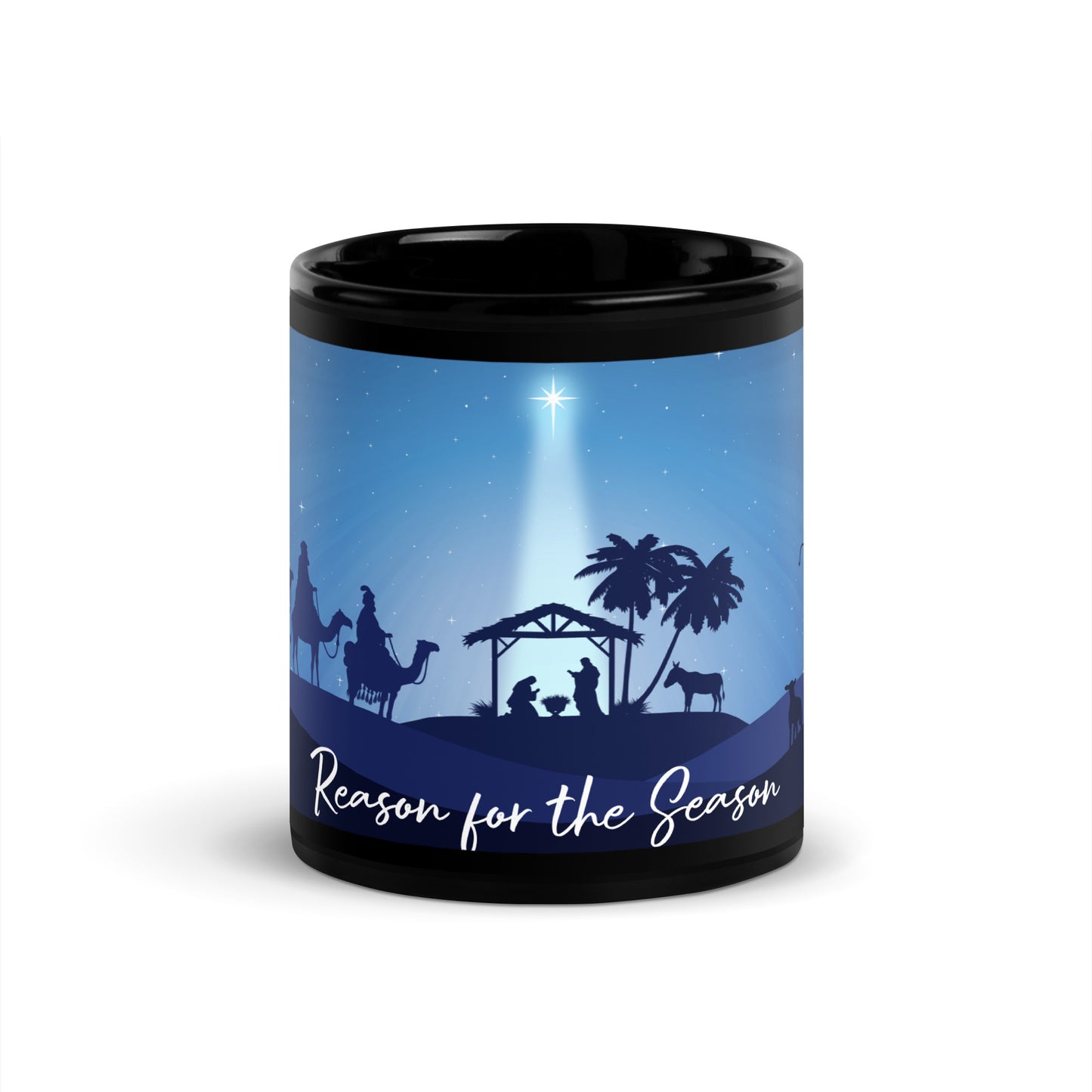 Reason For The Season Black Mug