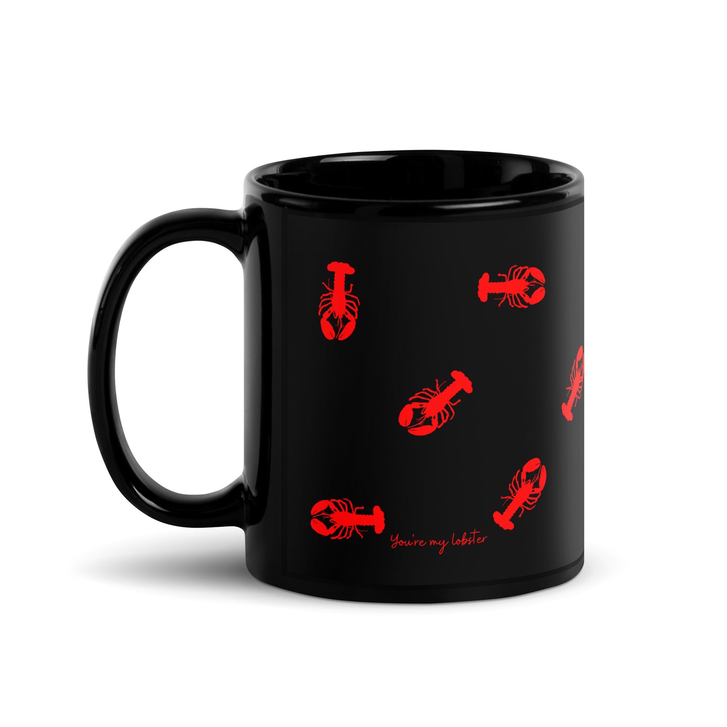 Lobster Black Glossy Mug