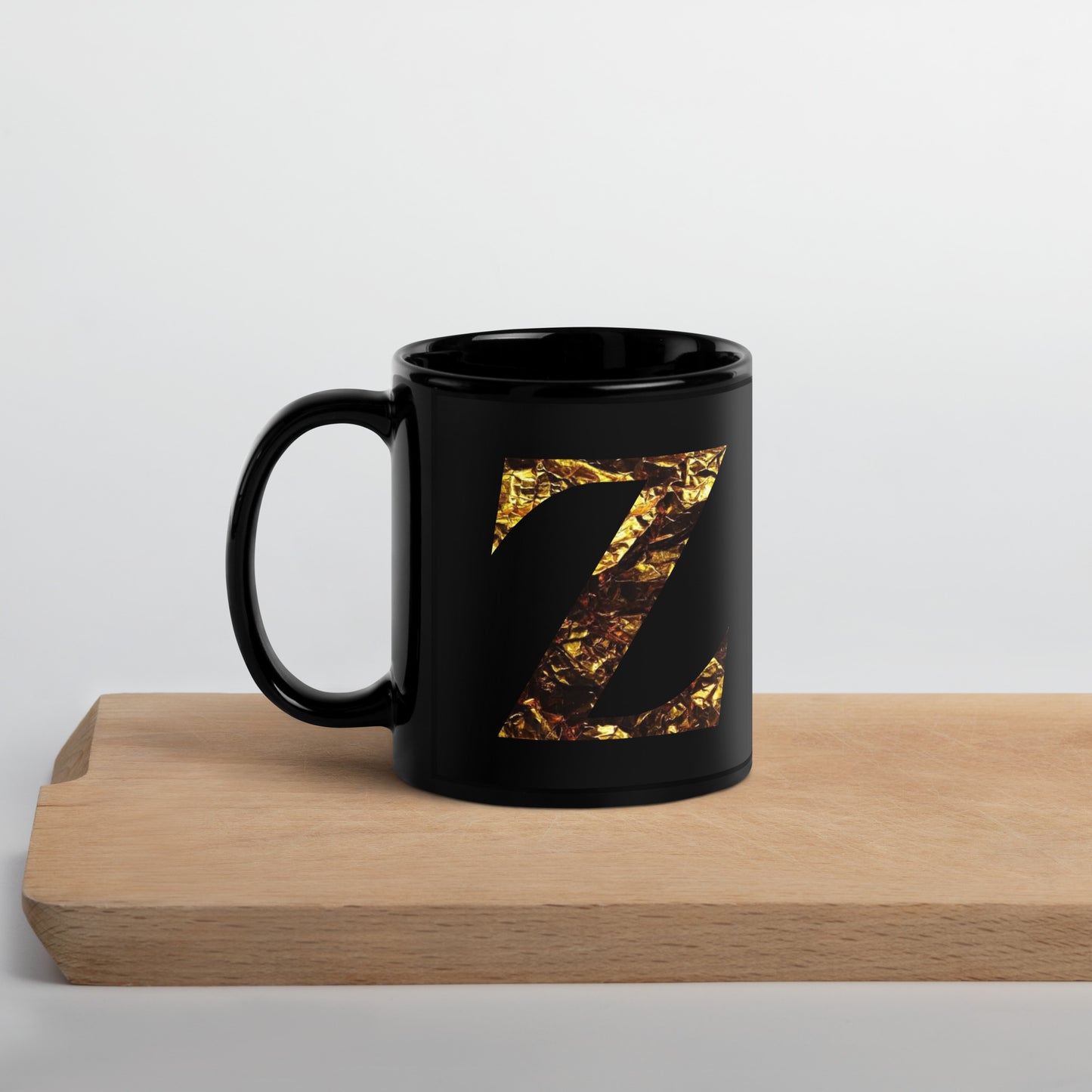 Monogram Z Black Glossy Mug