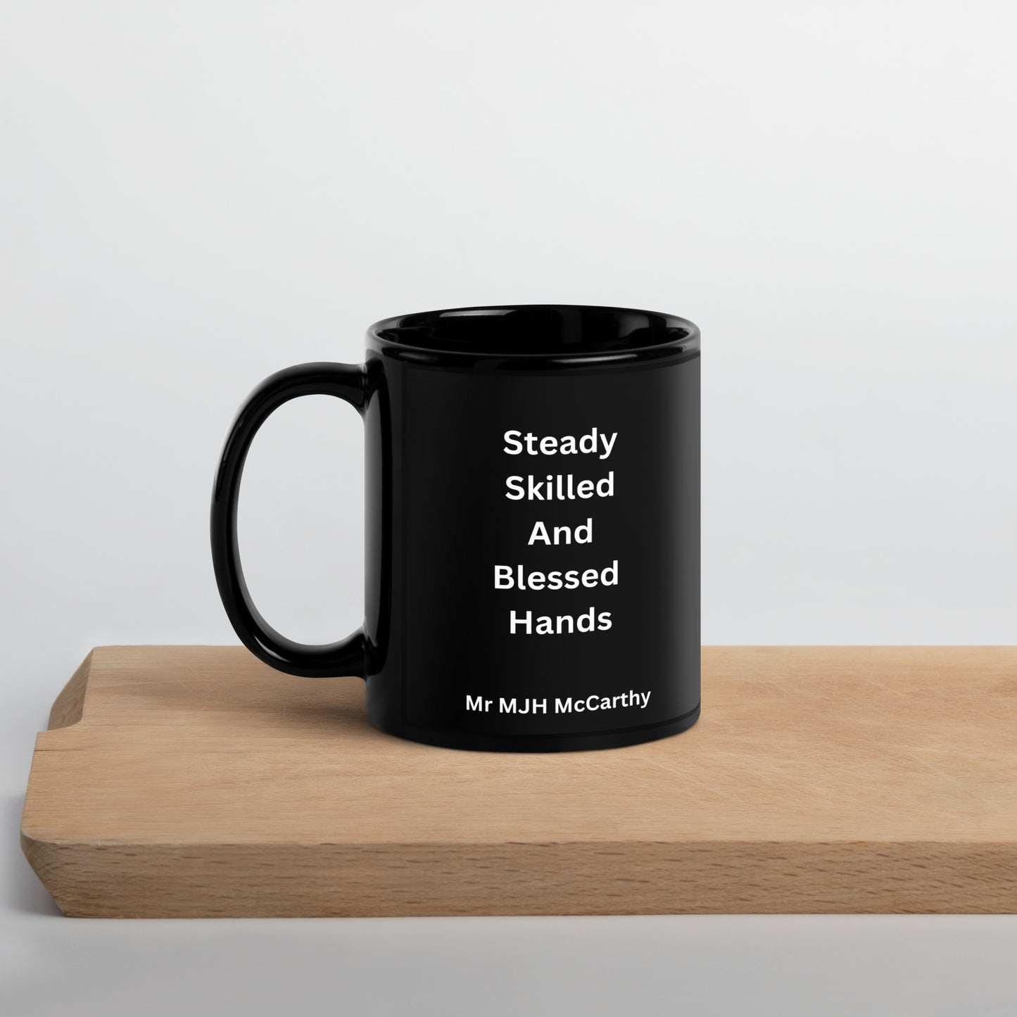 Personalised Surgeon Black Mug