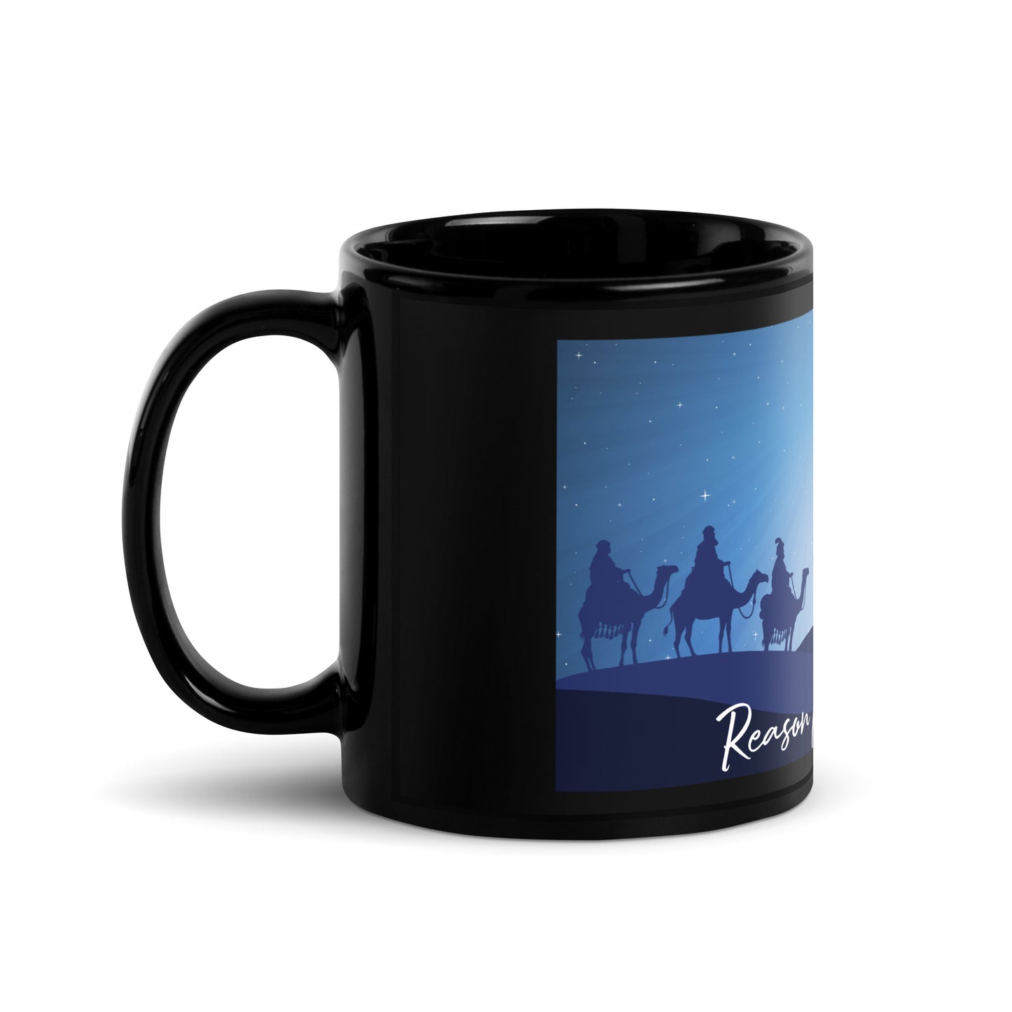 Reason For The Season Black Mug