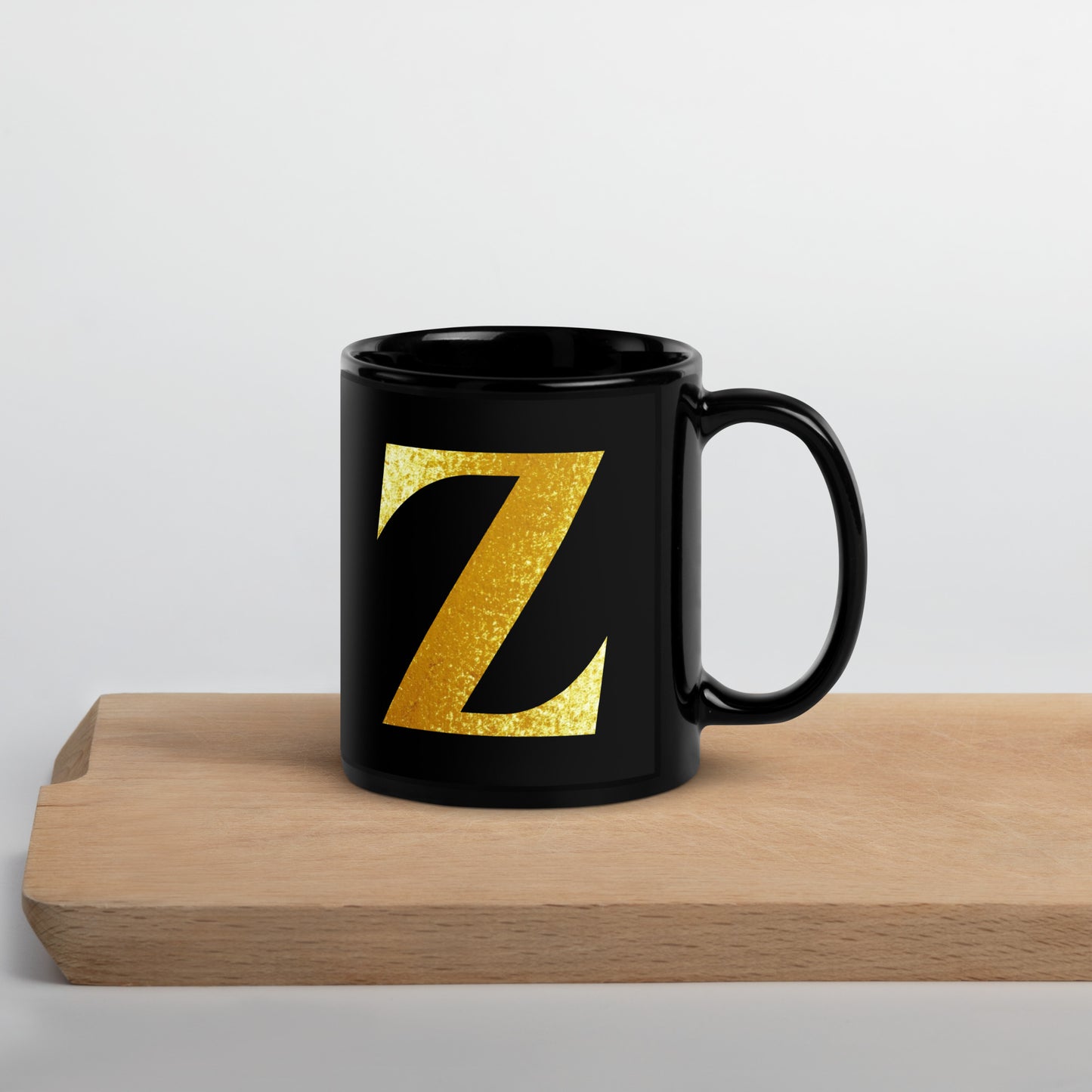 Monogram Z Black Glossy Mug