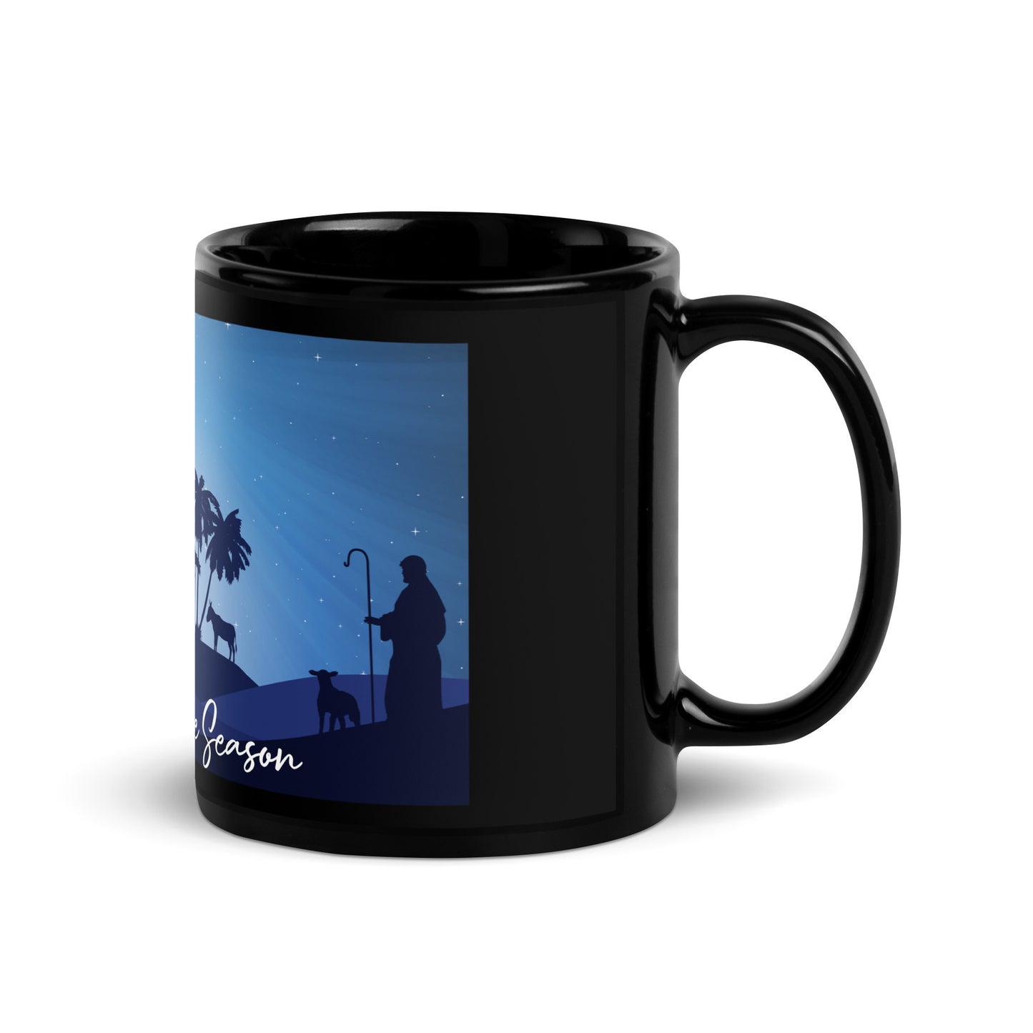 Reason For The Season Black Mug