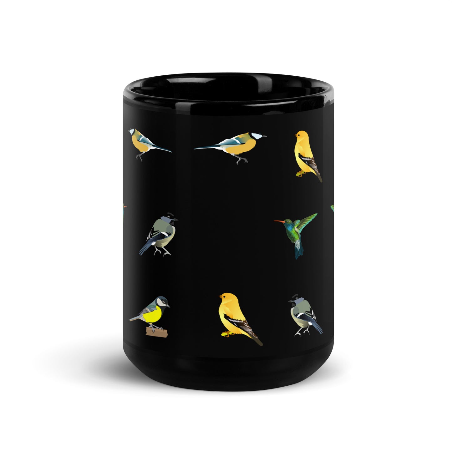 Bird Black Glossy Mug