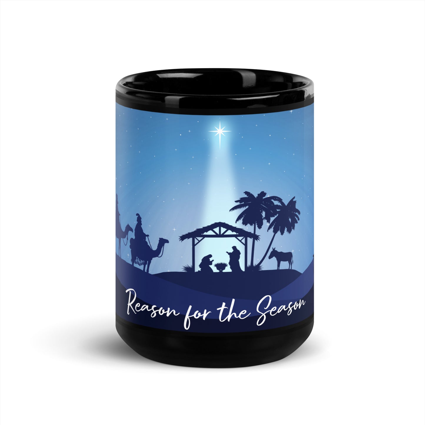 Reason For The Season Black Mug