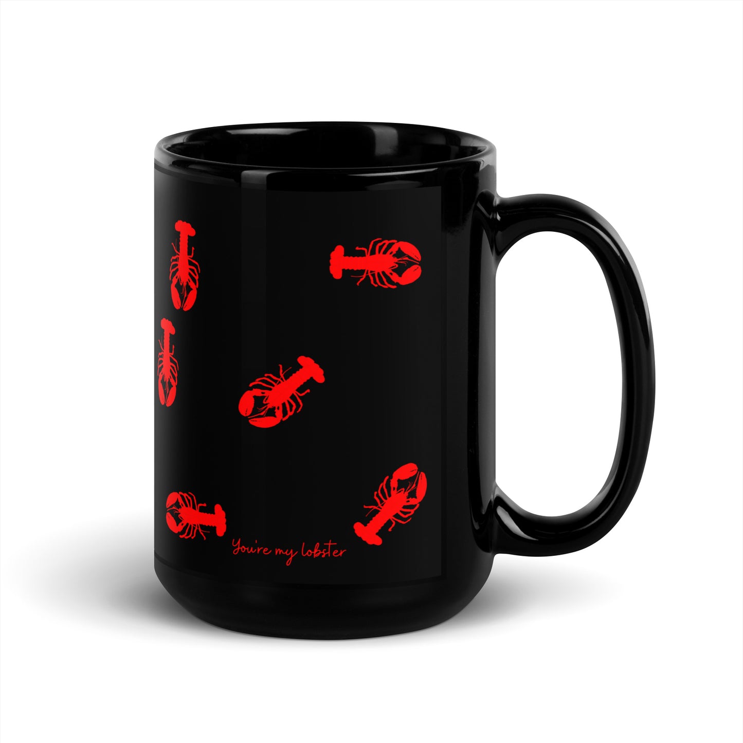 Lobster Black Glossy Mug