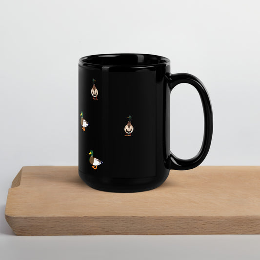 Duck Black Glossy Mug