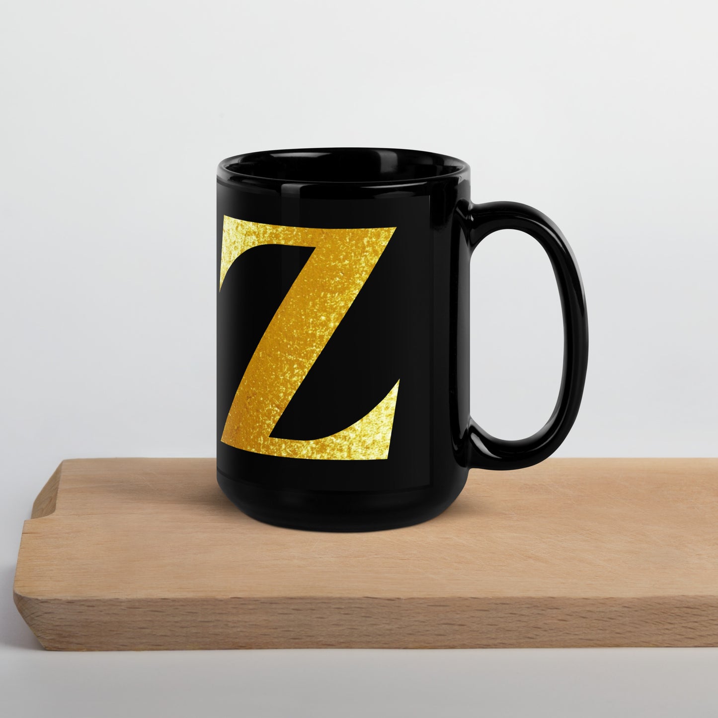 Monogram Z Black Glossy Mug