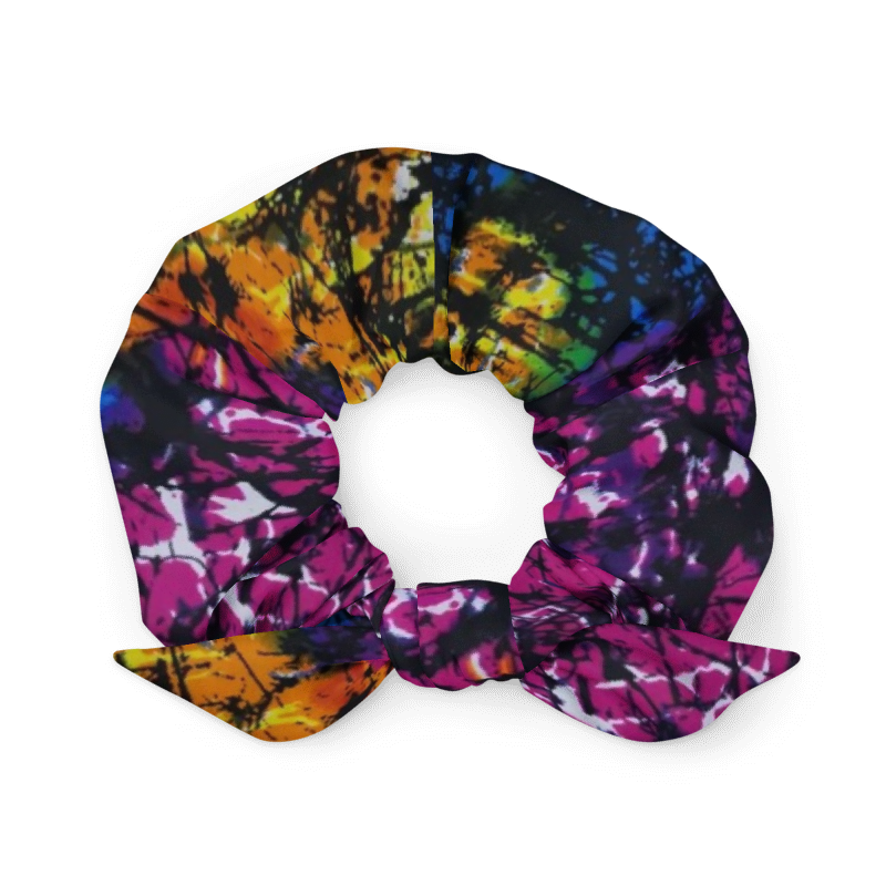 Multicolour Adire Scrunchie