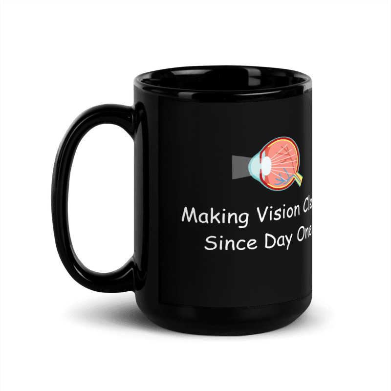 Personalised Ophthalmologist Black Glossy Mug