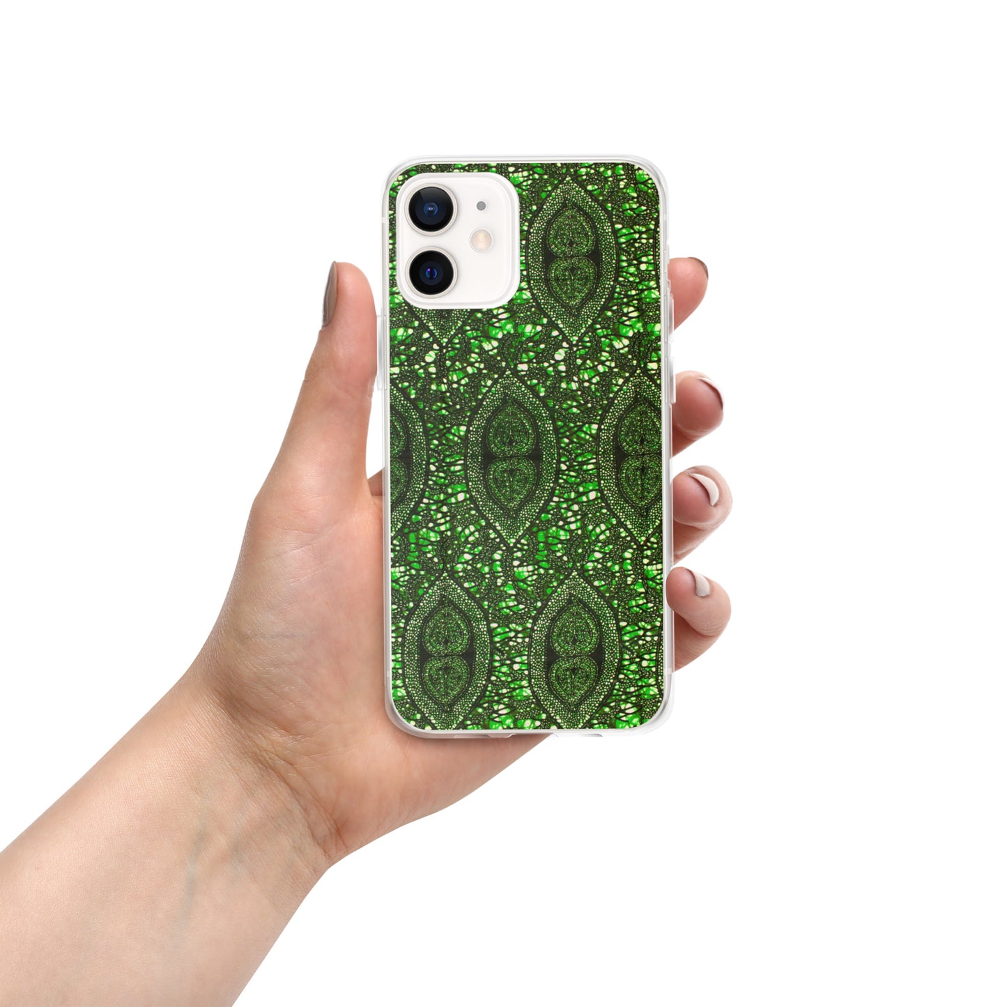 Green Peas Ankara Clear Case for iPhone®