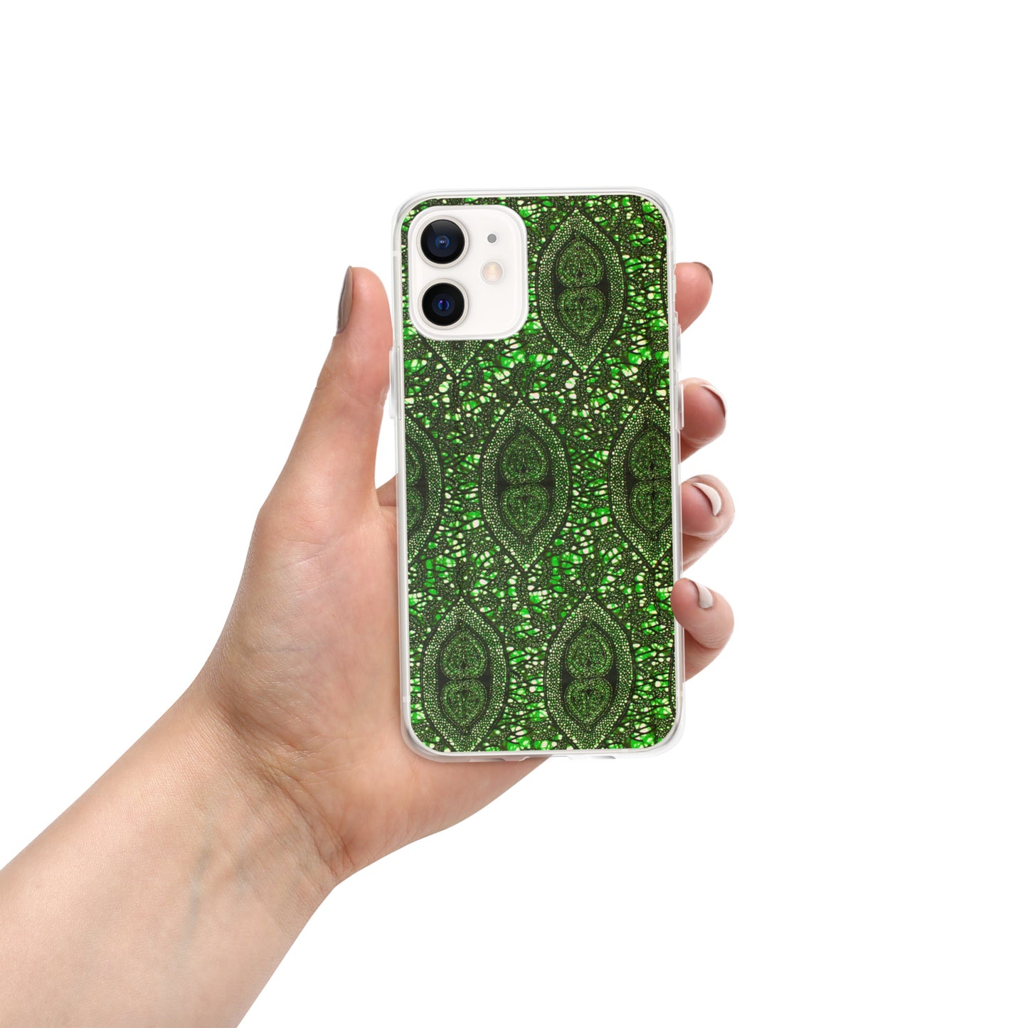 Green Peas Ankara Clear Case for iPhone®