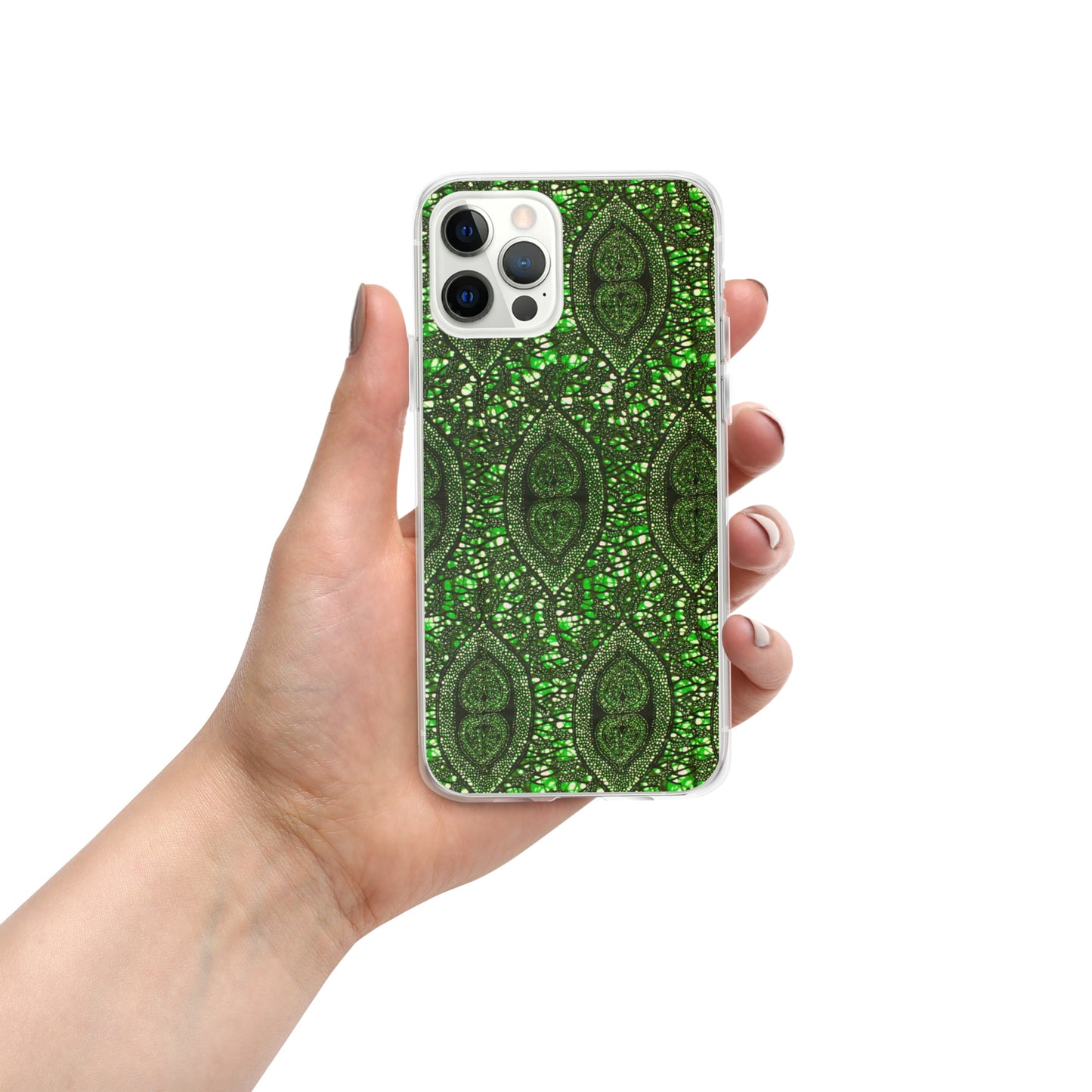 Green Peas Ankara Clear Case for iPhone®