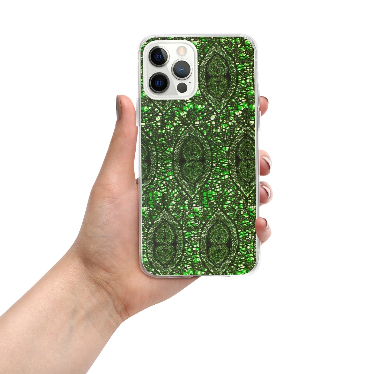 Green Peas Ankara Clear Case for iPhone®