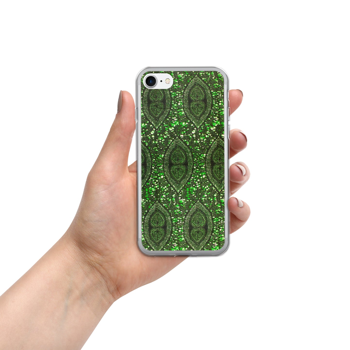 Green Peas Ankara Clear Case for iPhone®