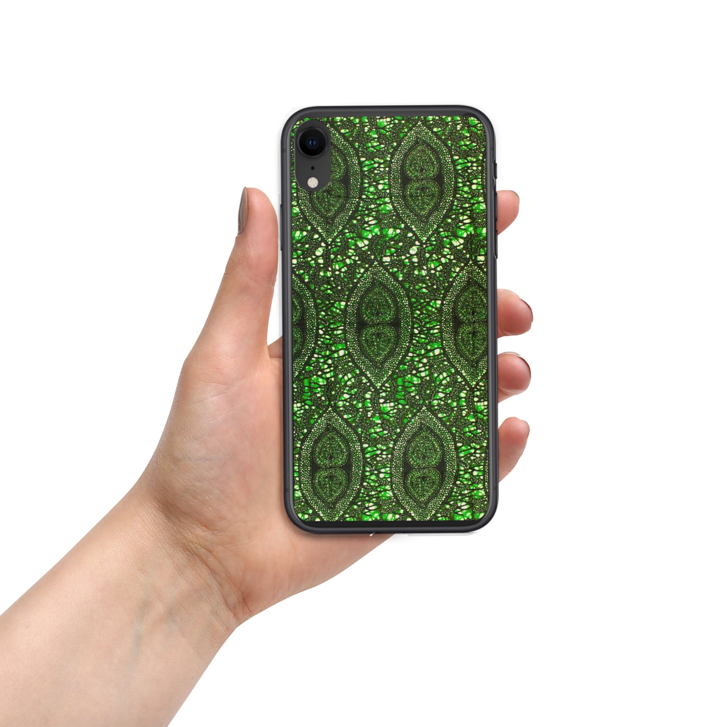 Green Peas Ankara Clear Case for iPhone®