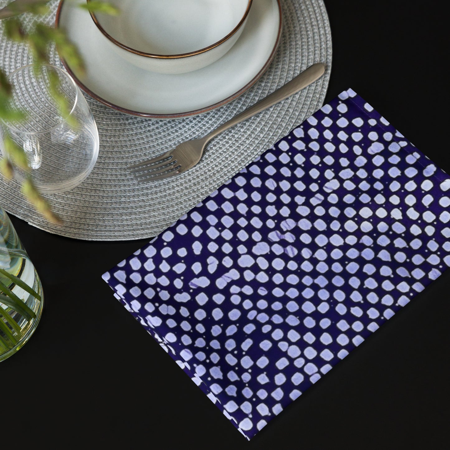 Adire Dots Cloth Napkin Set